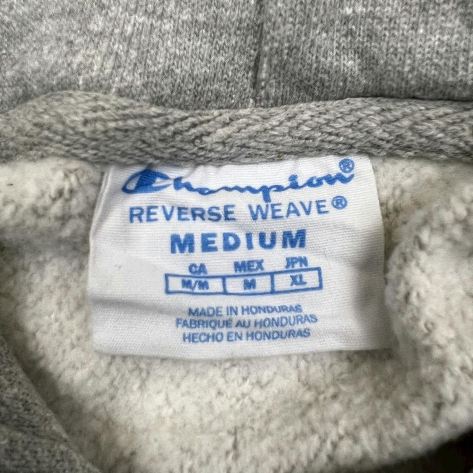 Champion × Vintage Champion Hoodie Medium Reverse Weave Hooded Sweatshirt Size M / US 6-8 / IT 42-44 - 5 Thumbnail