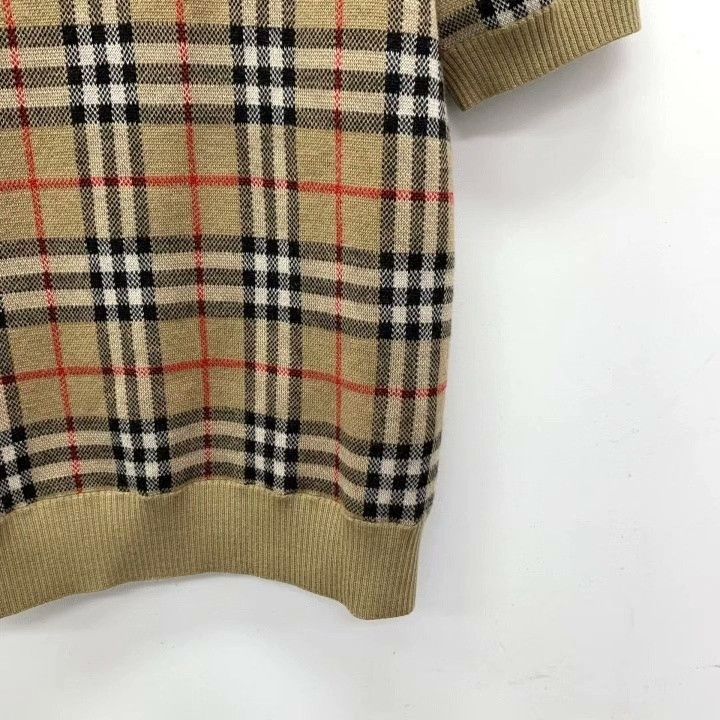 Burberry Burberry Brown Classic Check Wool Polo Shirt Size US S / EU 44-46 / 1 - 4 Thumbnail