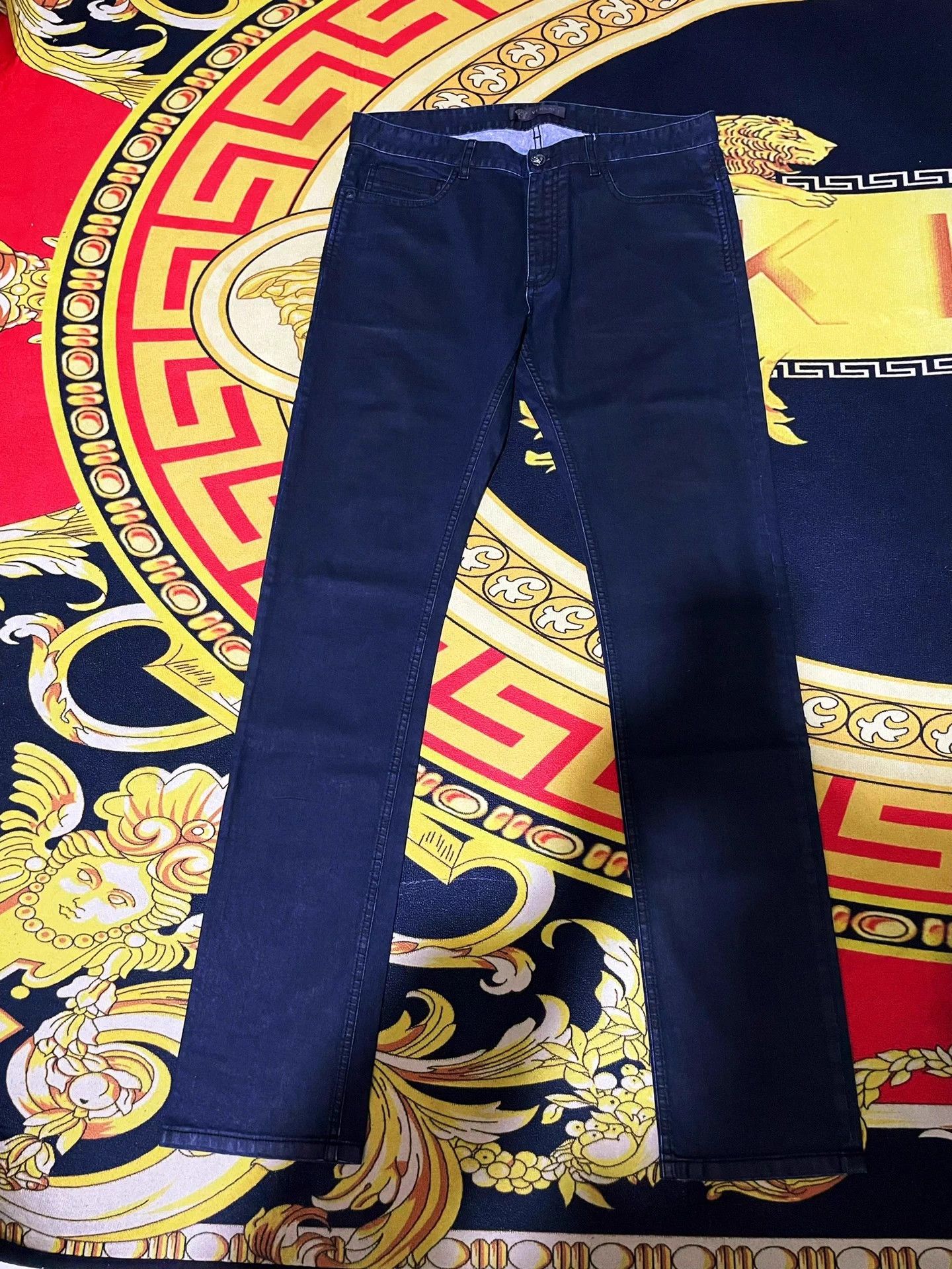 Versace Versace Main Line Men's Denim Pants 34 Size US 34 / EU 50 - 1 Thumbnail