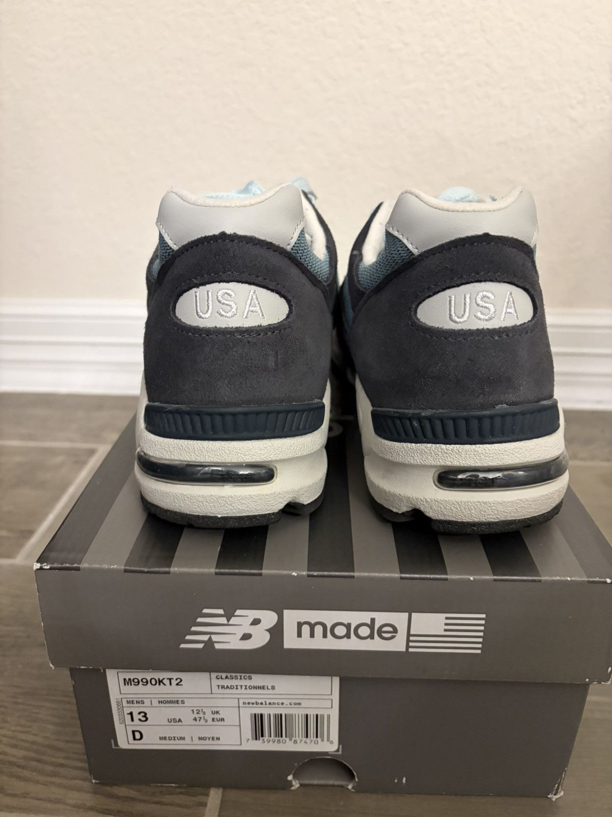 Kith × New Balance Kith x New Balance 990v2 Made in USA Steel Blue Size US 13 / EU 46 - 4 Thumbnail