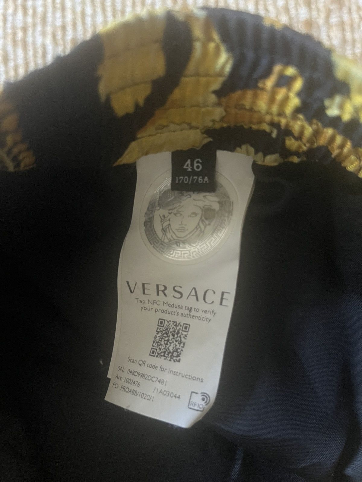 Versace Versace Barocco Silk Shorts Size US 30 / EU 46 - 4 Thumbnail