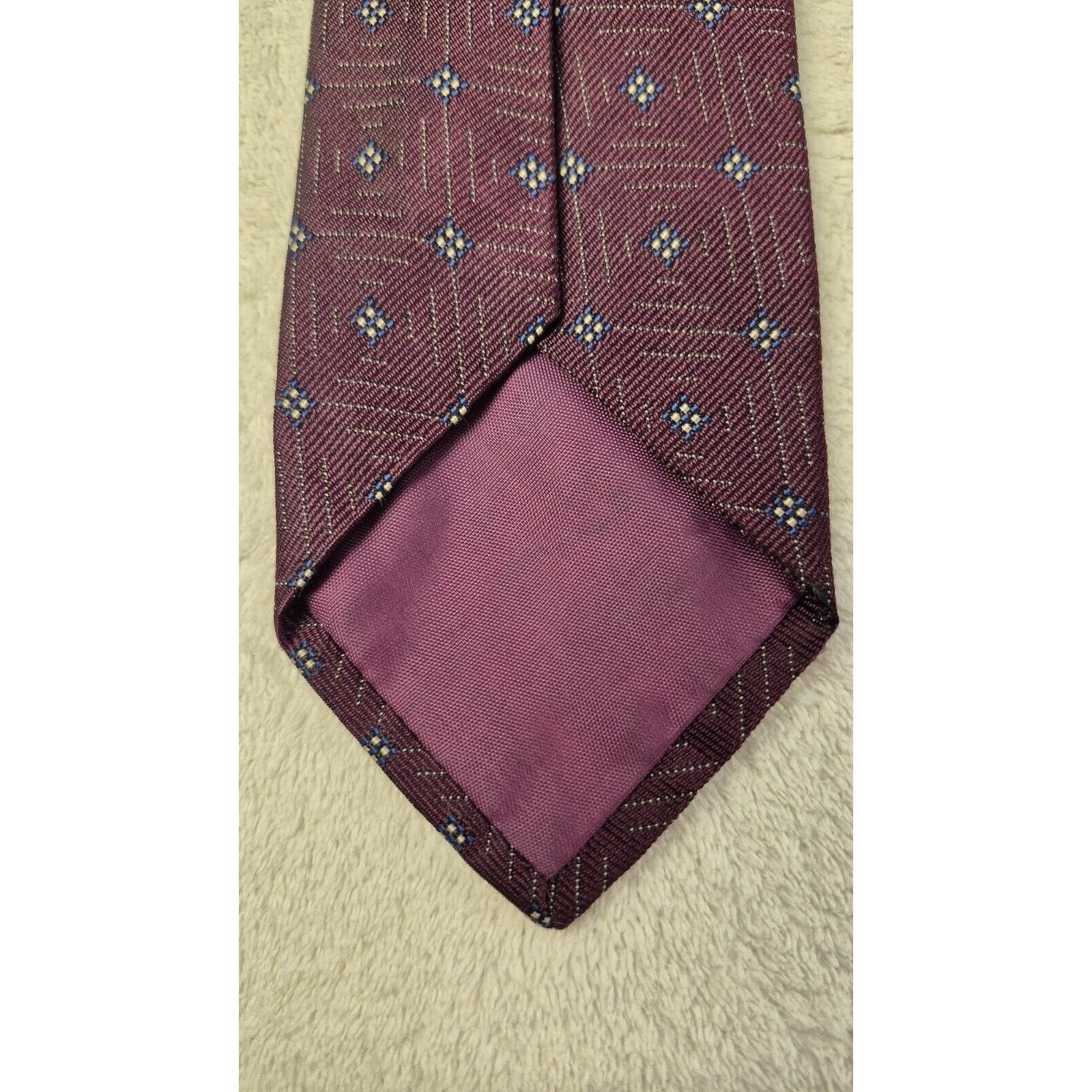 Polo Ralph Lauren Vintage Polo Ralph Lauren Silk Tie Red Geometric Necktie Size ONE SIZE - 9 Thumbnail