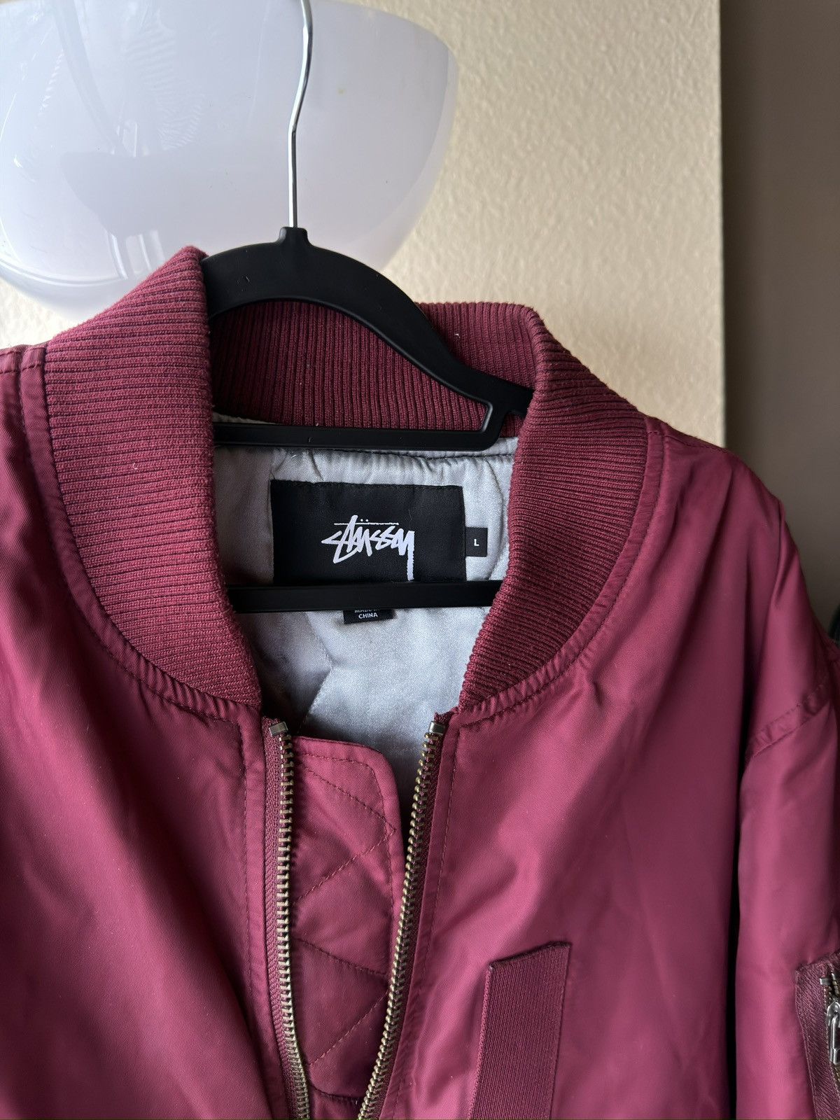 Stussy Stussy violet big logo bomber FAST SHIP Size US L / EU 52-54 / 3 - 8 Thumbnail
