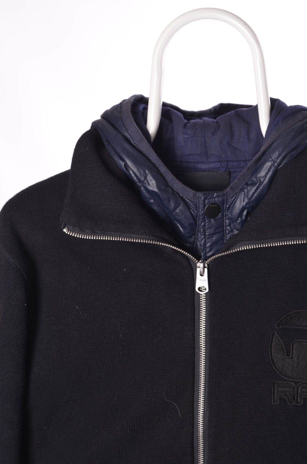 G-Star G Star Raw Wool Nylon Jacket Big Logo Barnett hooded Size US L / EU 52-54 / 3 - 2 Thumbnail