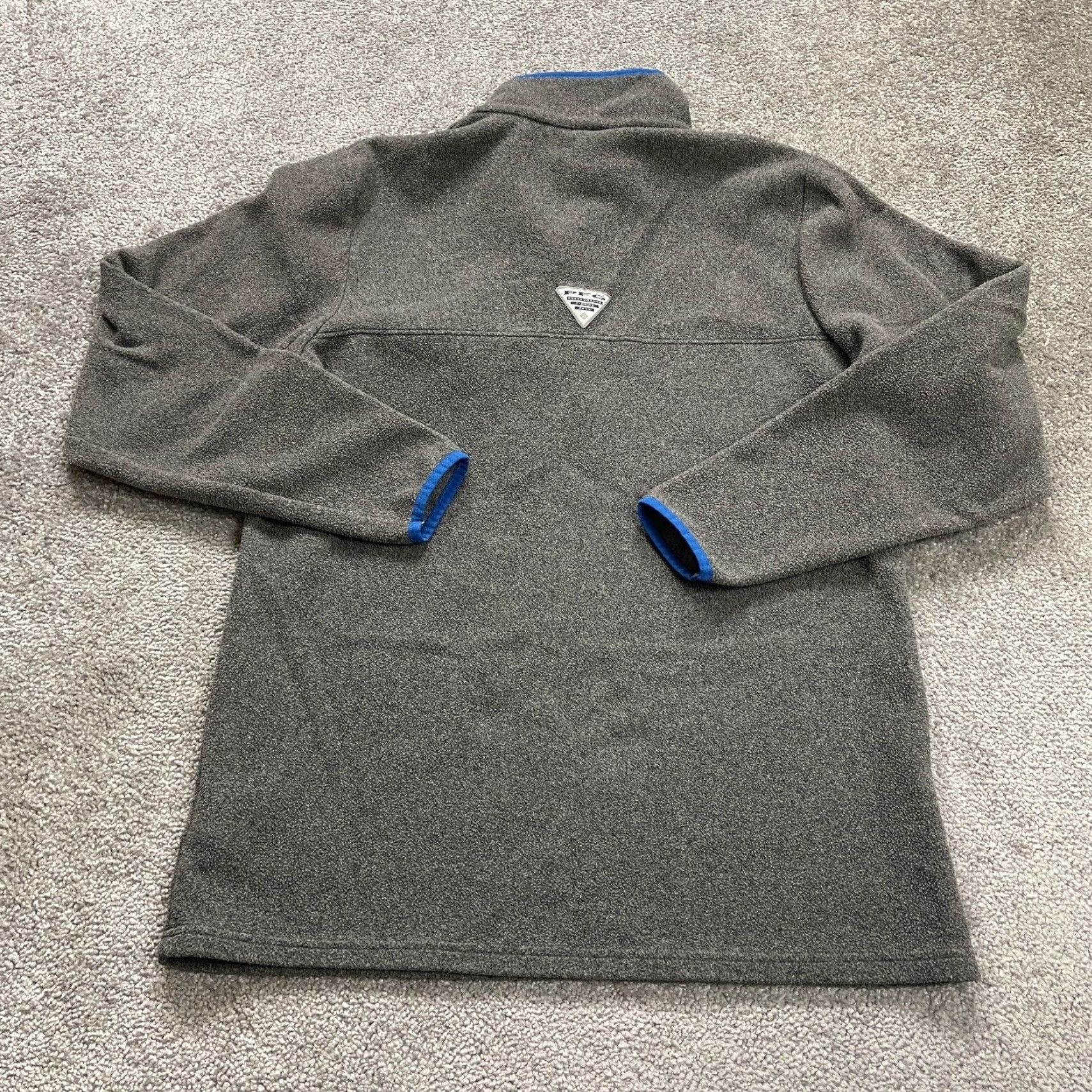 Vintage Columbia Harborside Jacket Mens Small Gray Fleece 1/4 Snap Button Outdoor Hiking Size US S / EU 44-46 / 1 - 2 Thumbnail