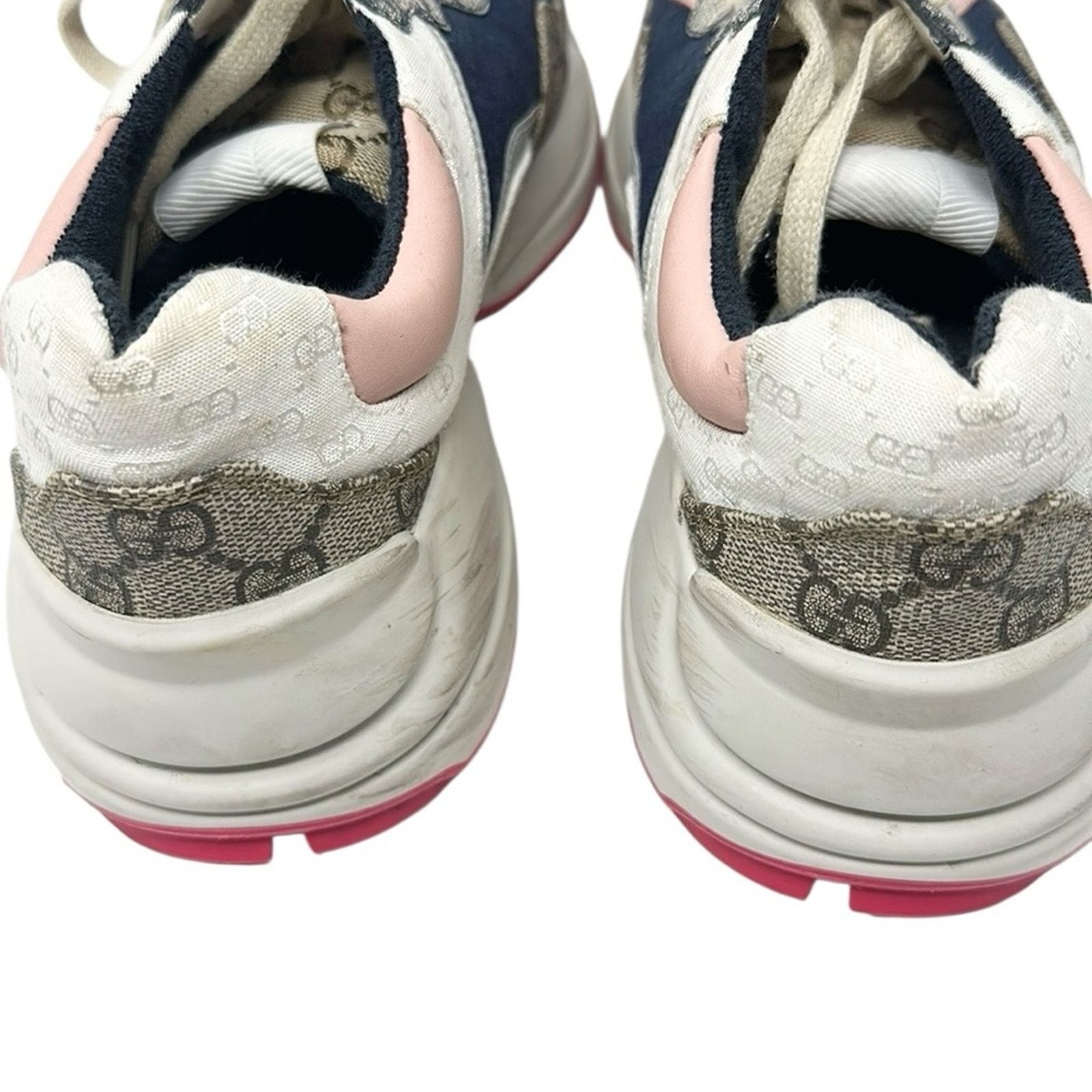 Gucci Gucci Rhyton GG Canvas Monogram Low Top Sneakers Size 38.5 Size US 8.5 / IT 38.5 - 9 Thumbnail