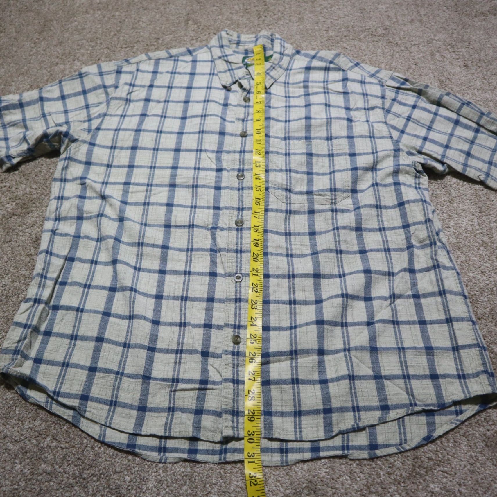 Vintage Cabela's Shirt Button-Up Striped Brown Cotton Knit Short Sleeve Casual Mens XL Size US XL / EU 56 / 4 - 6 Thumbnail