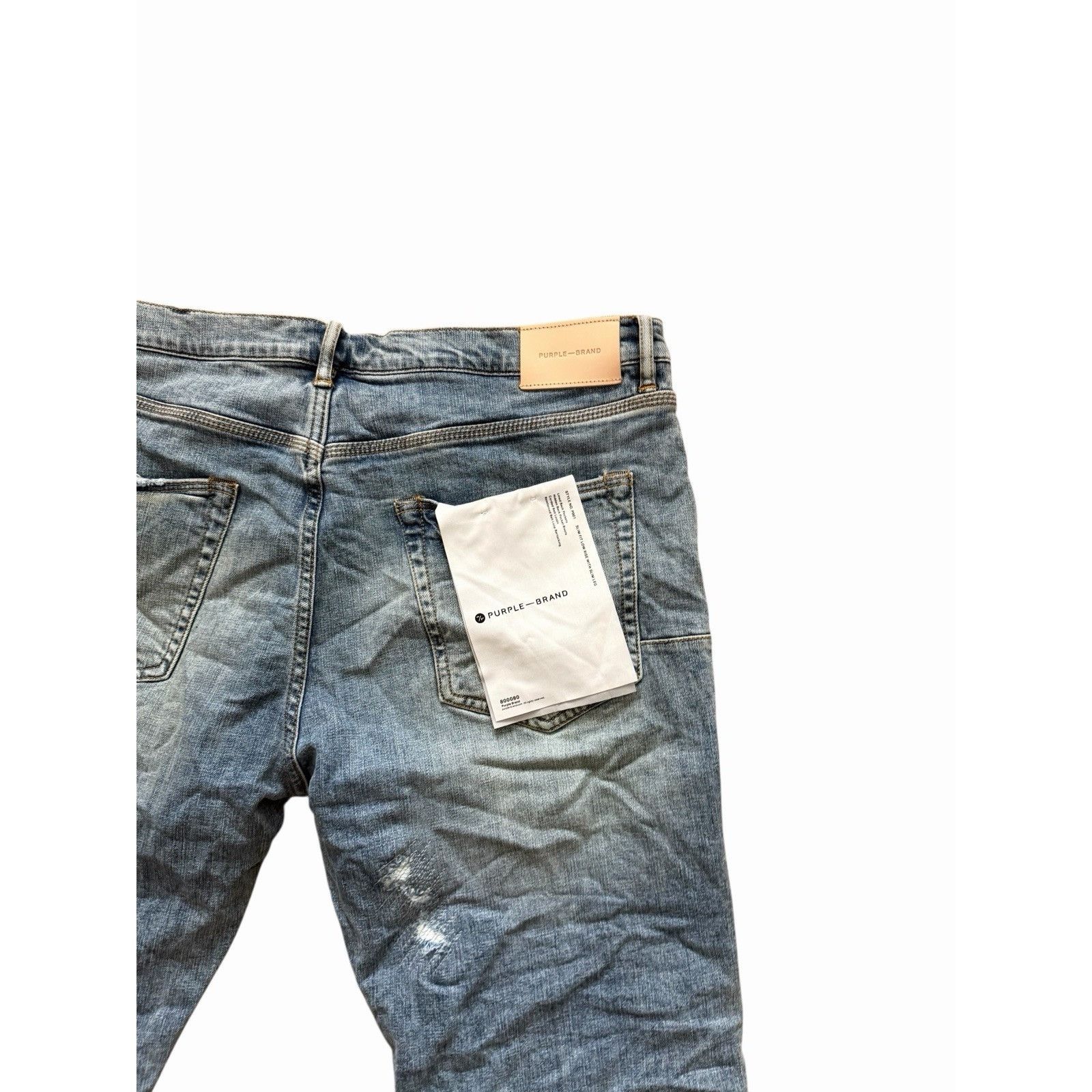 Purple Brand Purple Brand Jeans Mens Ripped Skinny P001 Blue Size 38/34 Size US 38 / EU 54 - 7 Thumbnail