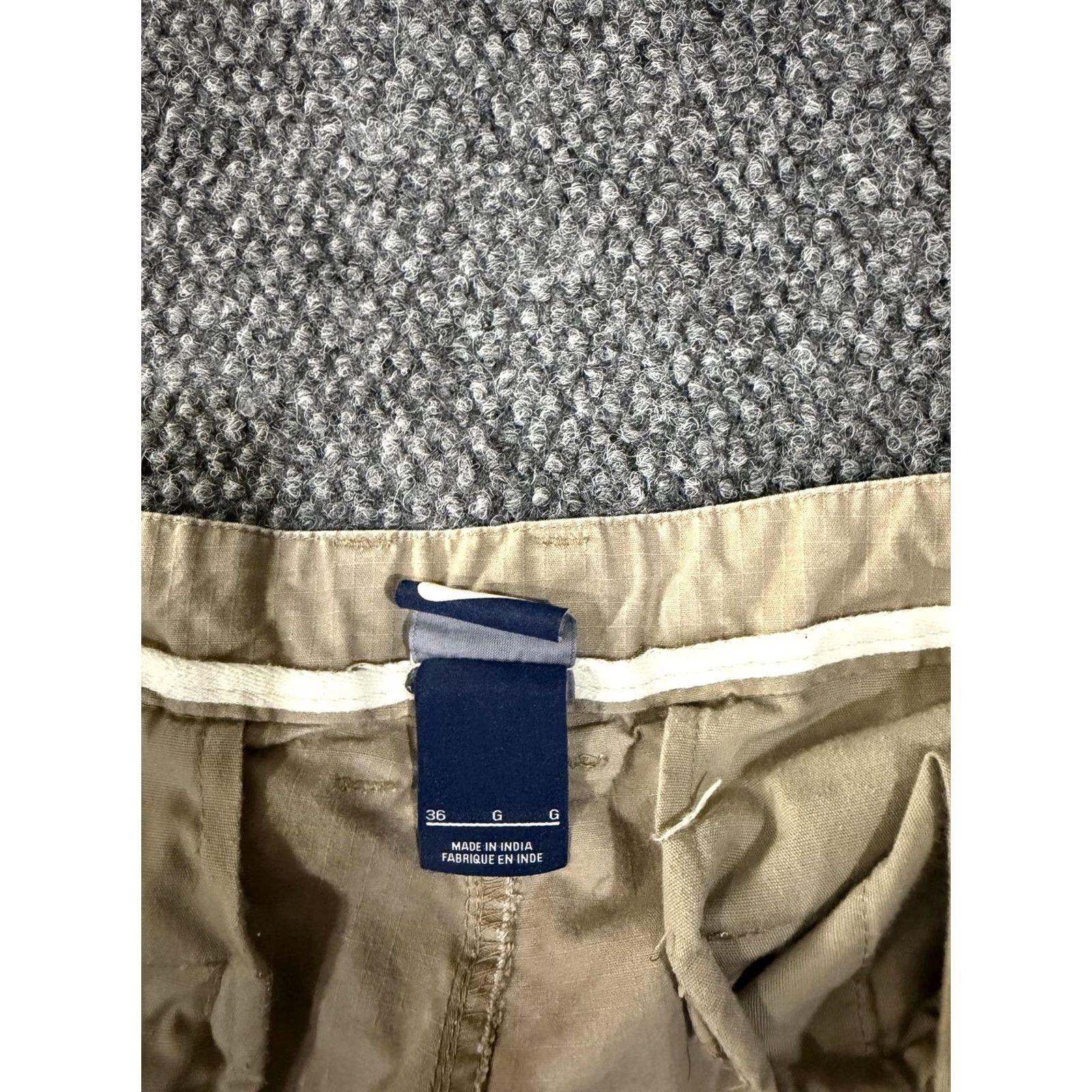 Nike Nike Cargo Shorts Mens 36 Beige Cotton Canvas Relaxed Fit Pockets Casual Size US 36 / EU 52 - 7 Thumbnail