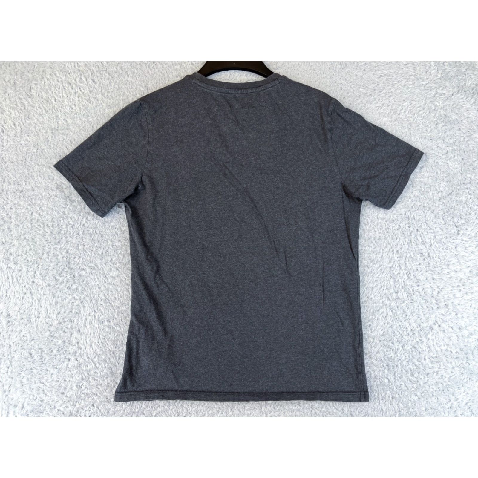 Puma PUMA Camo Graphic Print Shirt Mens Small Dark Heather Gray Crew Neck 100% Cotton Size US S / EU 44-46 / 1 - 2 Thumbnail