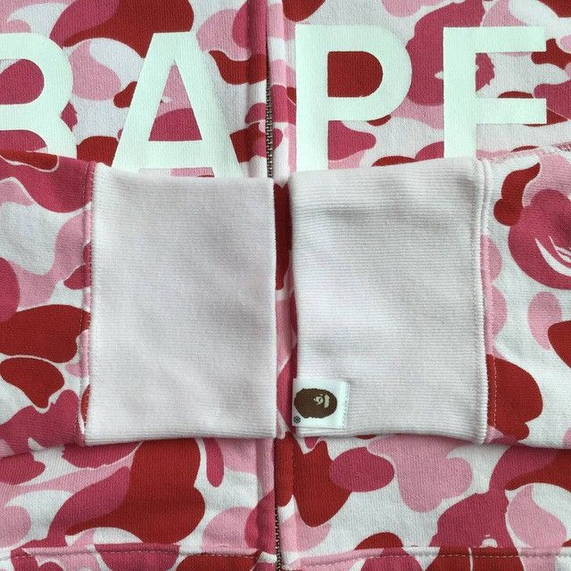 Bape BAPE logo ABC camo pink full zip hoodie a bathing ape Size US M / EU 48-50 / 2 - 5 Thumbnail
