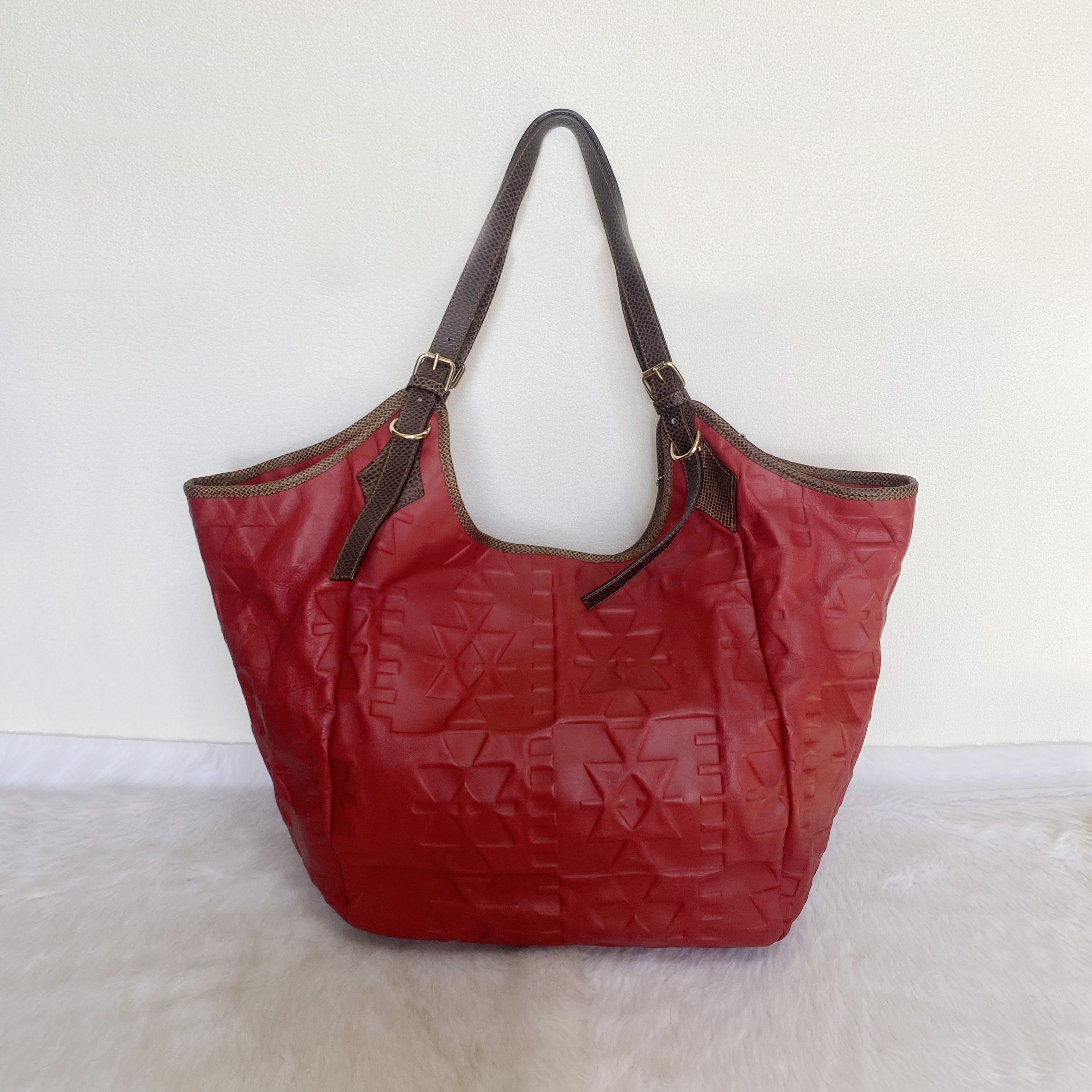 Vivienne Westwood Sahara Red Leather Hobo Shoulder Bag Size ONE SIZE - 4 Thumbnail