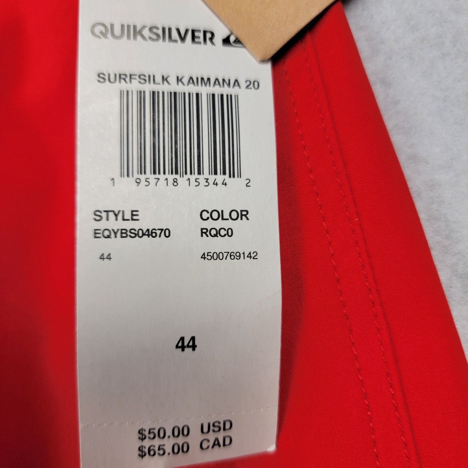 Quiksilver Quiksilver Highline Surfsilk Kaimana 20 Red Board Shorts Size US 44 / EU 60 - 7 Thumbnail
