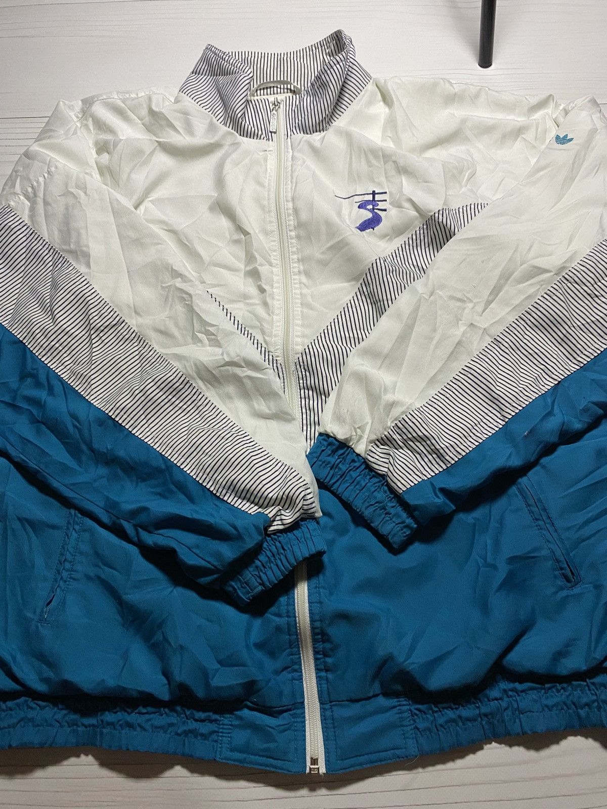 Adidas × Vintage Vintage Adidas Stefan Edberg tennis box fit track jacket Size US M / EU 48-50 / 2 - 17 Thumbnail