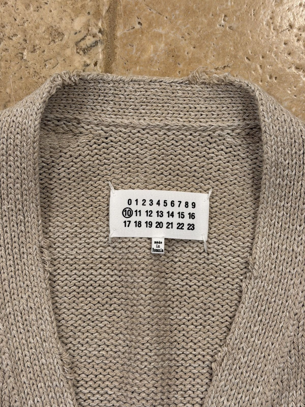 Maison Margiela Maison Margiela SS22 Ditressed Neutrals Cardigan Sweater Size US S / EU 44-46 / 1 - 9 Thumbnail