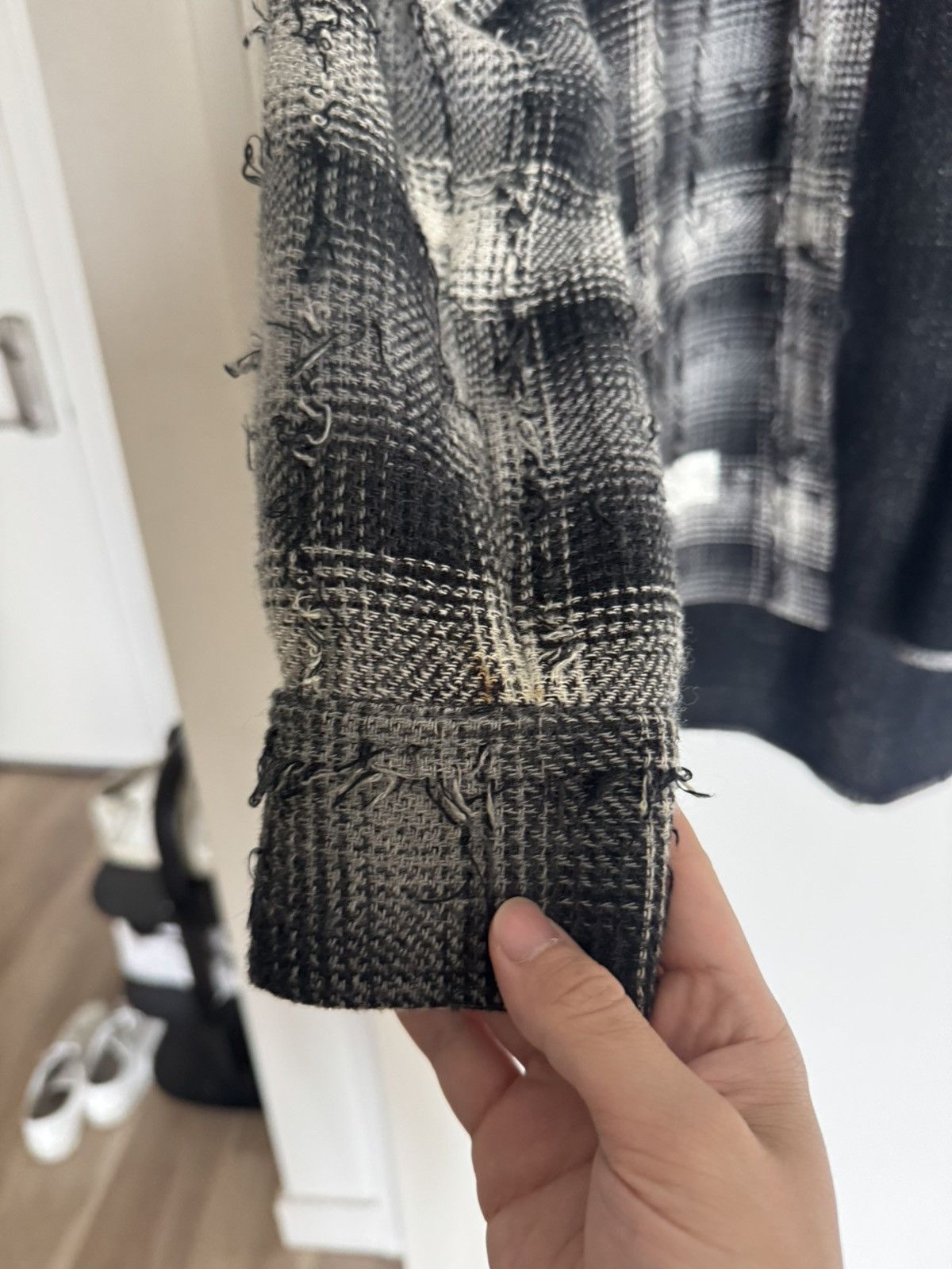 Off-White Off White Hooded Flannel (Size Small) Size US S / EU 44-46 / 1 - 10 Thumbnail