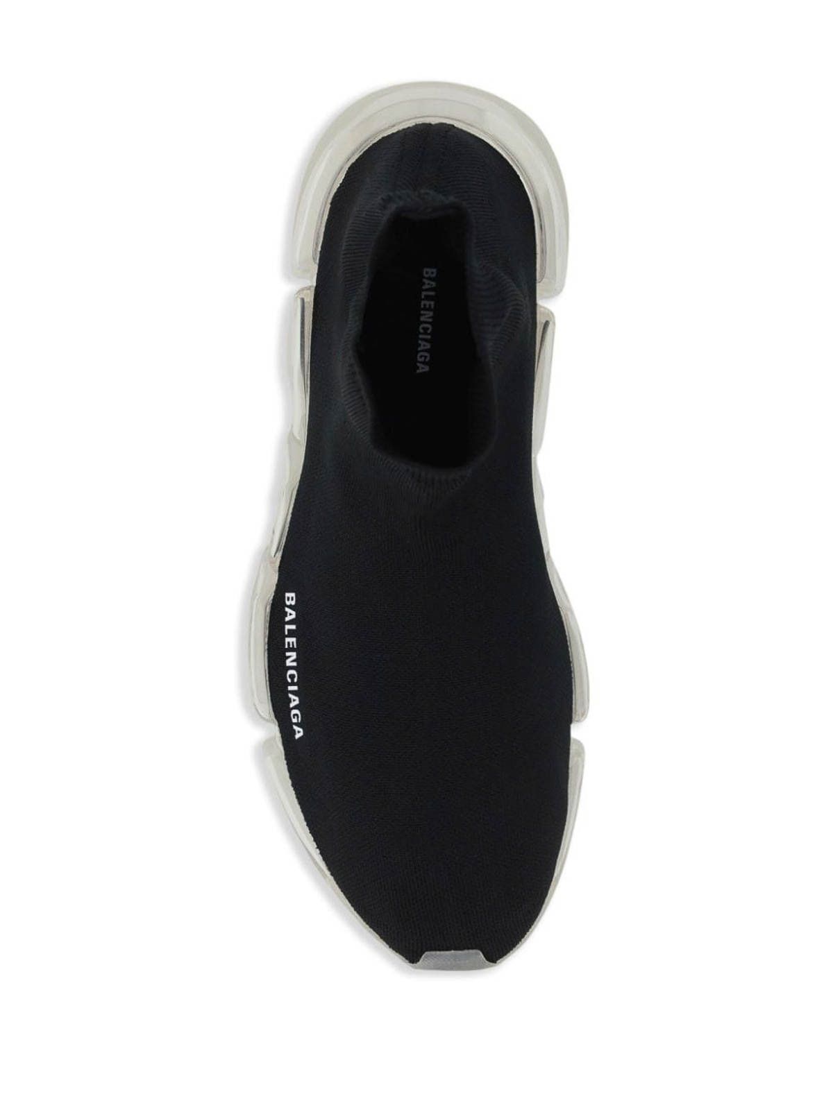 Balenciaga o1s1wg110126 Speed 2.0 Full Clear Recycled Knit Sneakers Size US 8 / IT 38 - 4 Thumbnail