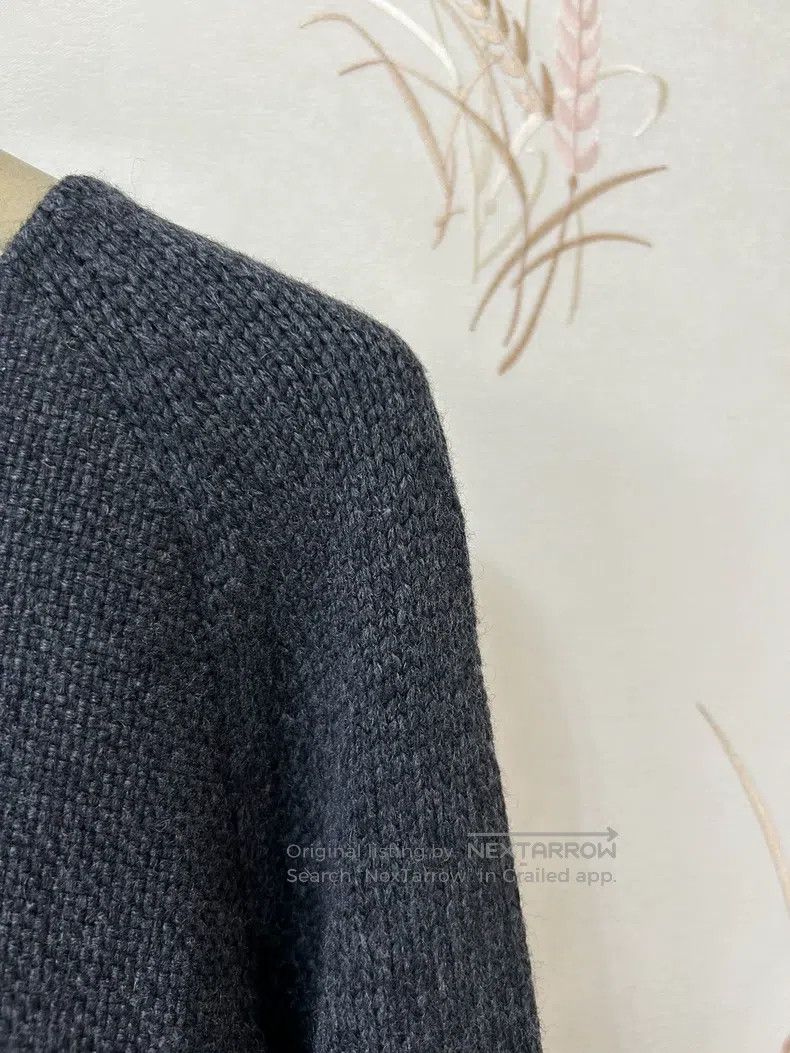 Loro Piana LORO PIANA Elegant deep gray cashmere knitted dress Size S / US 4 / IT 40 - 3 Thumbnail