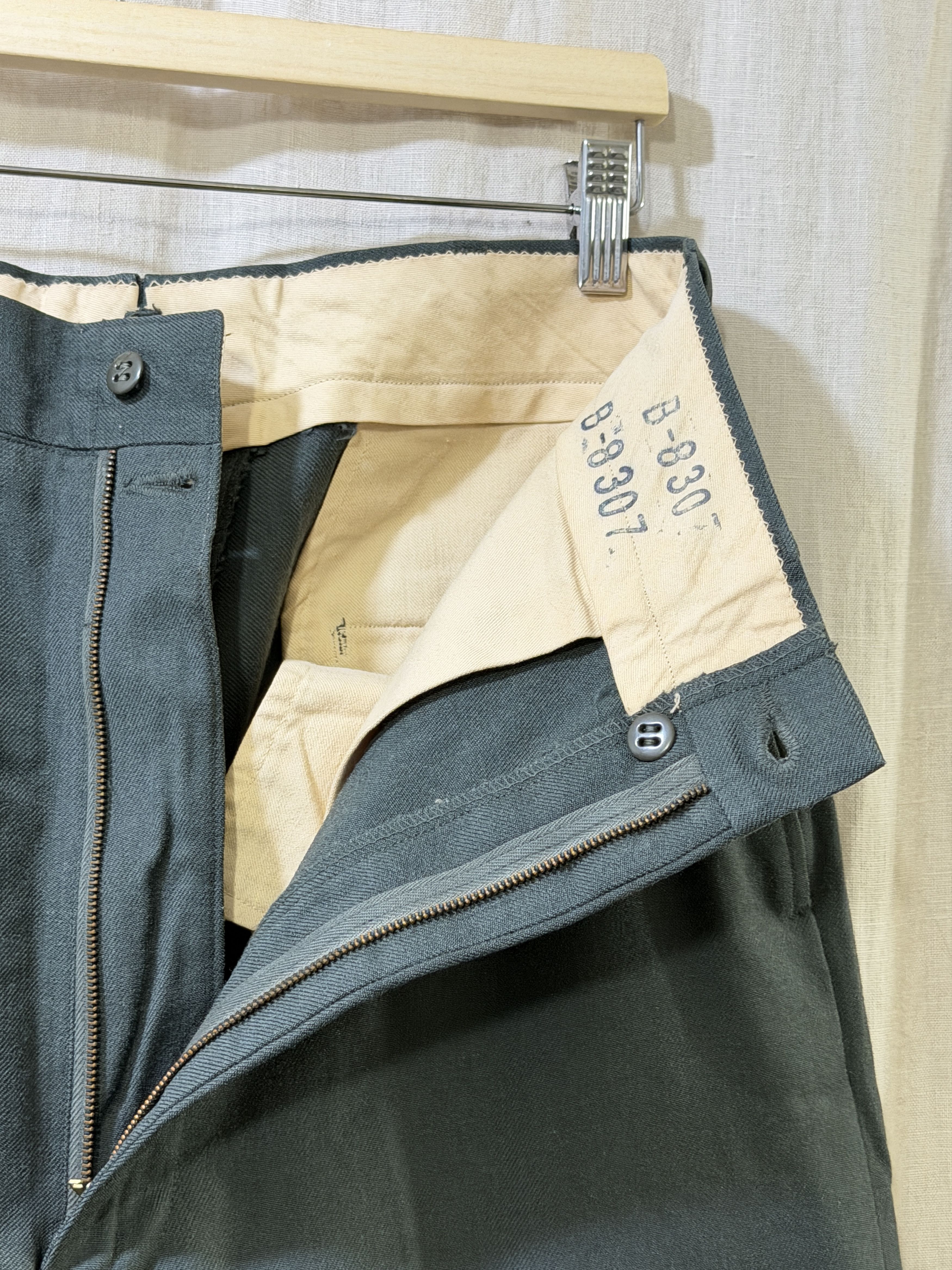 Vintage 1950s Military Wool Trousers Post-Korean War Size US 30 / EU 46 - 8 Thumbnail