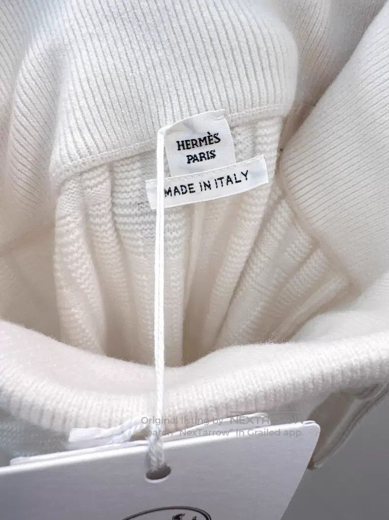 Hermes Hermes Beige Wool Long Pants Size 25" / US 0 / IT 36 - 3 Thumbnail