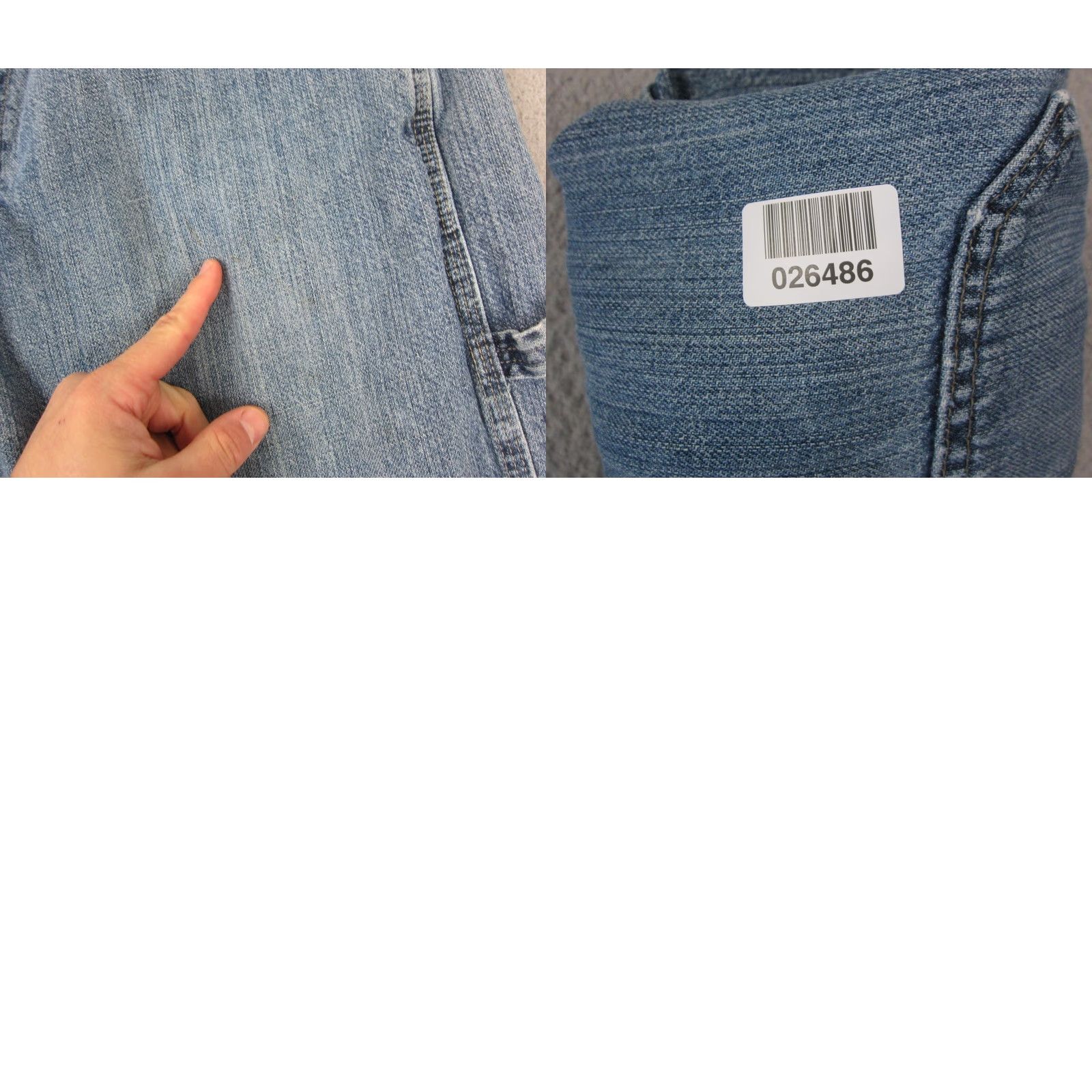 Lee VINTAGE Lee Jeans Mens 38x30 Denim 5-Pocket Straight Blue Regular Waist Carpenter Workwear 80s 90s Size US 38 / EU 54 - 11 Thumbnail