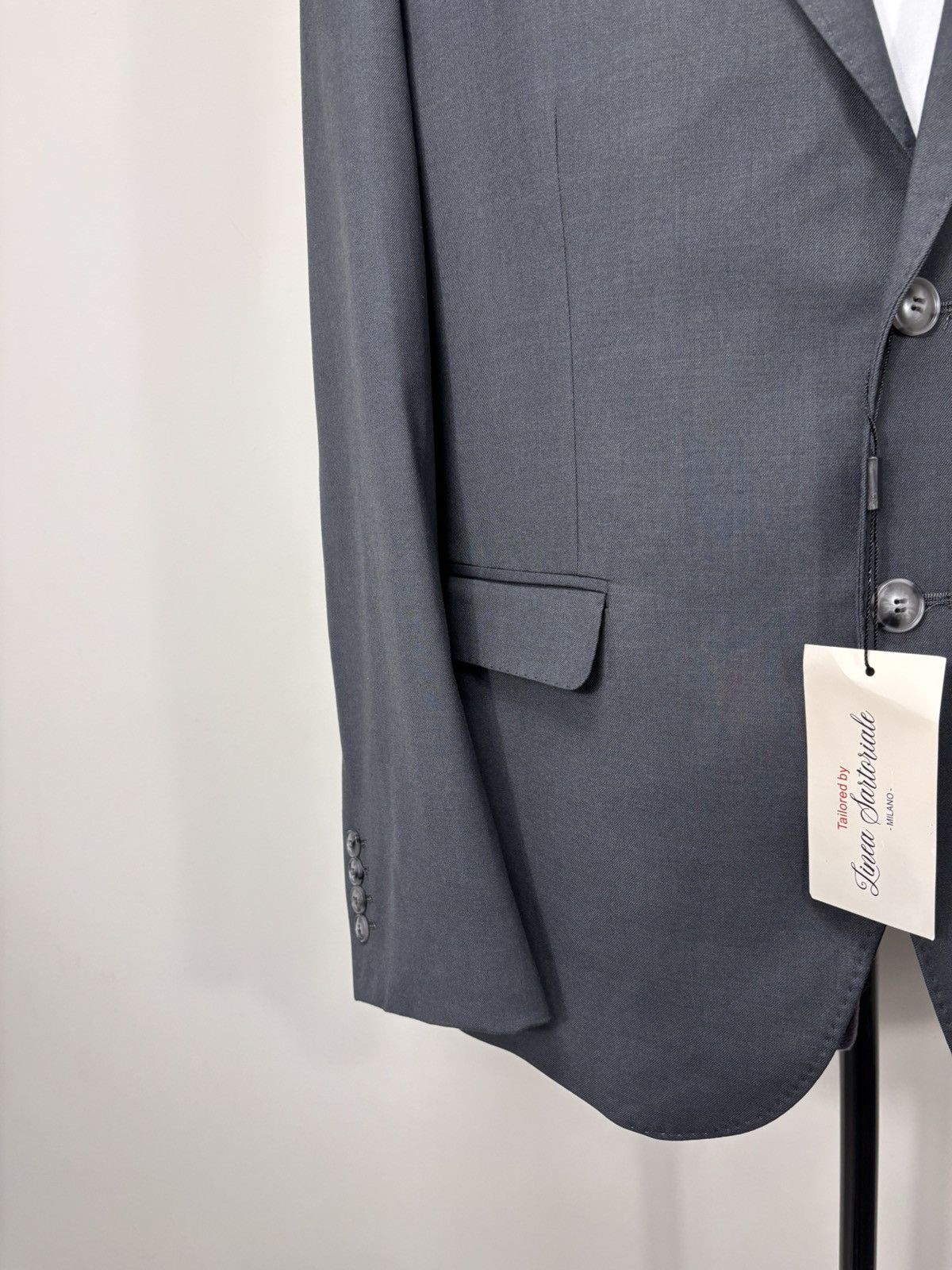 Other Linea Sartoriale Milano NWT Men’s Grey Wool Blazer Jacket Size 46R - 7 Thumbnail