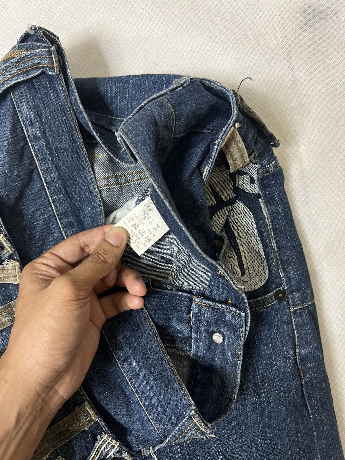 Japanese Brand Double Waist Sunlucas Japanese Brand Vintage Denim Size US 30 / EU 46 - 12 Thumbnail