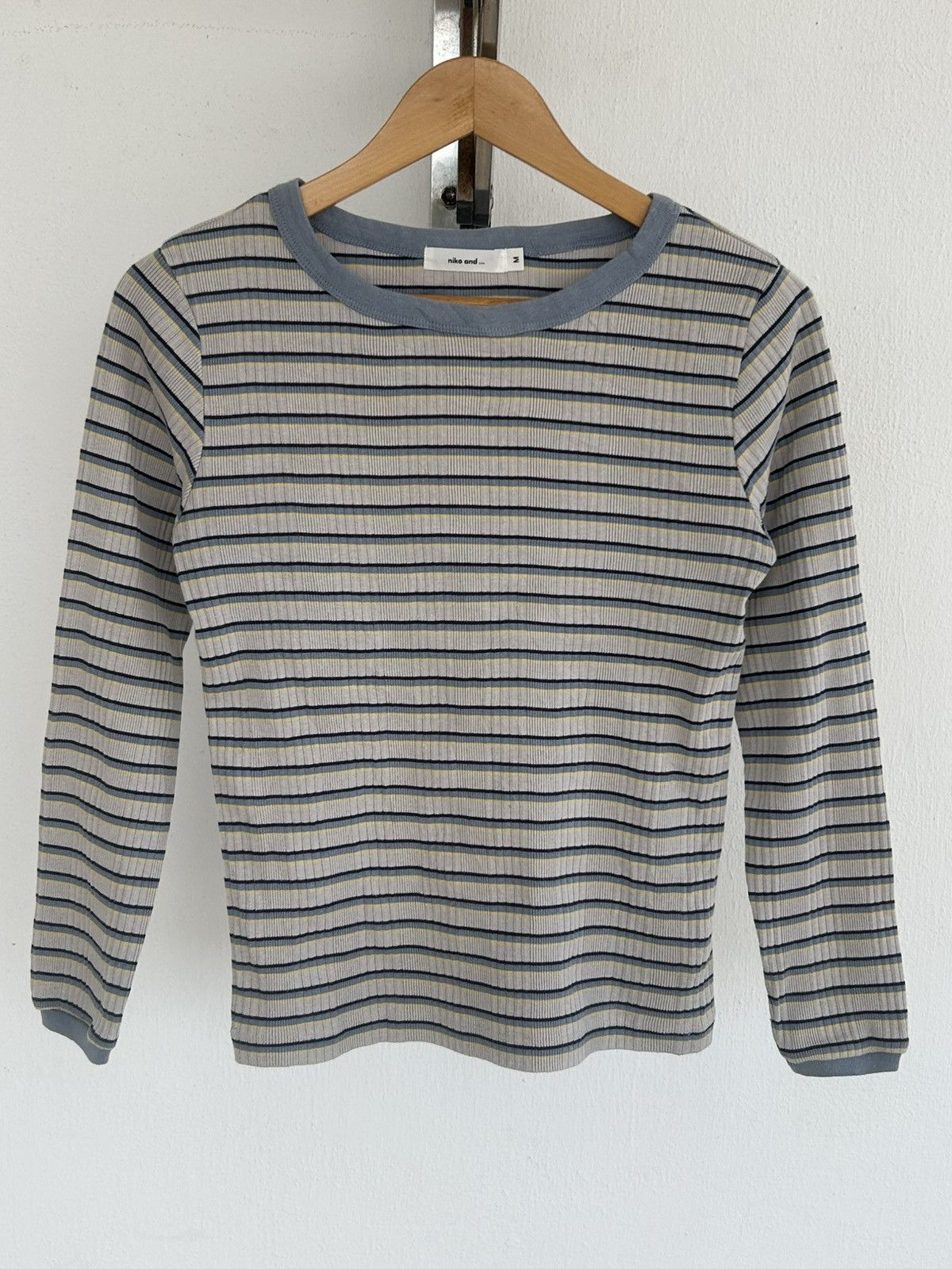 Issey Miyake Niko And .. Stripes Longsleeve Tee Size S / US 4 / IT 40 - 1 Thumbnail