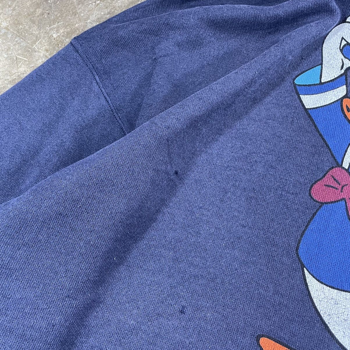 Vintage Vintage Hoodie 90s Tultex Donald Duck “ Distressed “ Size US L / EU 52-54 / 3 - 8 Thumbnail