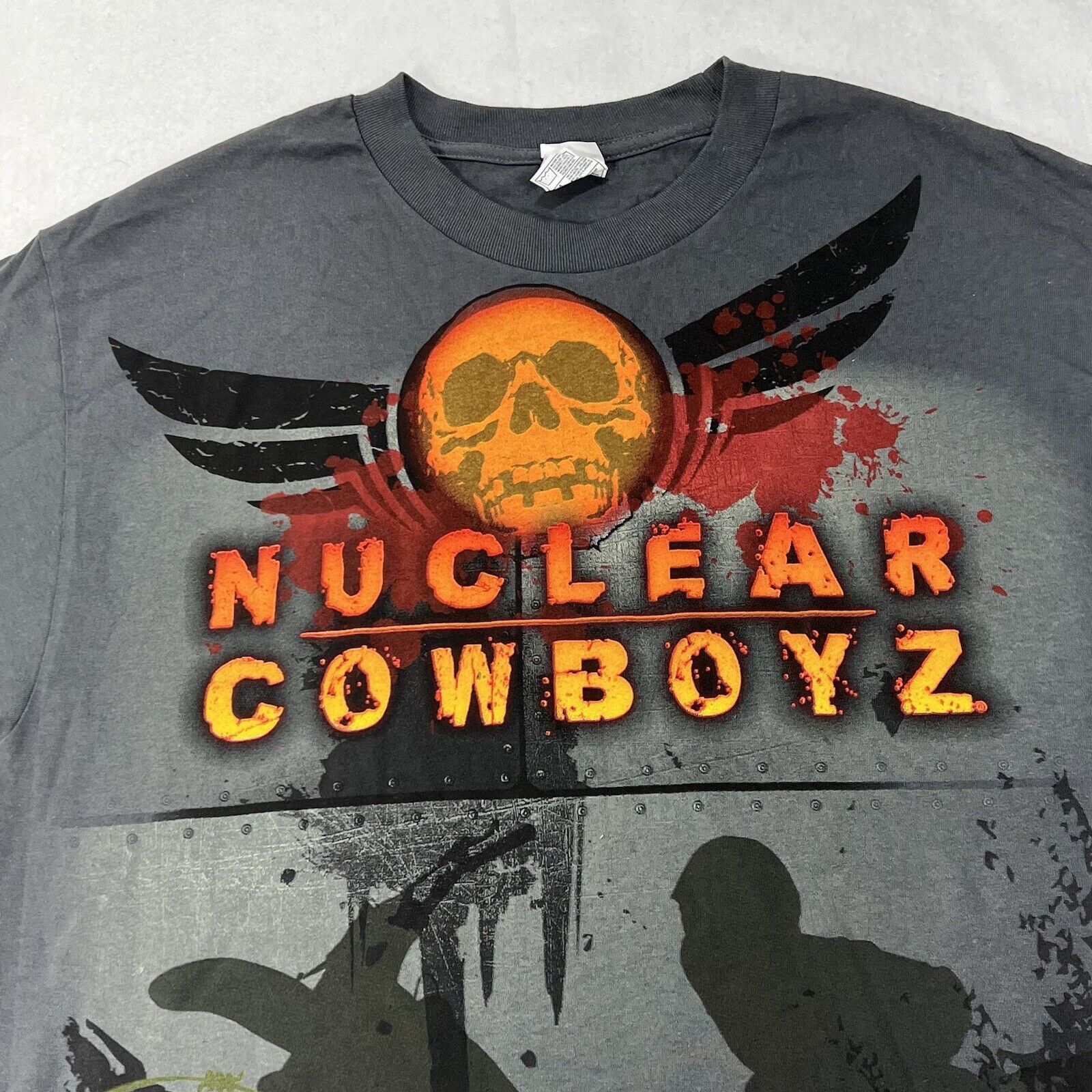 Alstyle Vintage Nuclear Cowboyz BMX Biking Show Graphic T Shirt Size US L / EU 52-54 / 3 - 2 Thumbnail