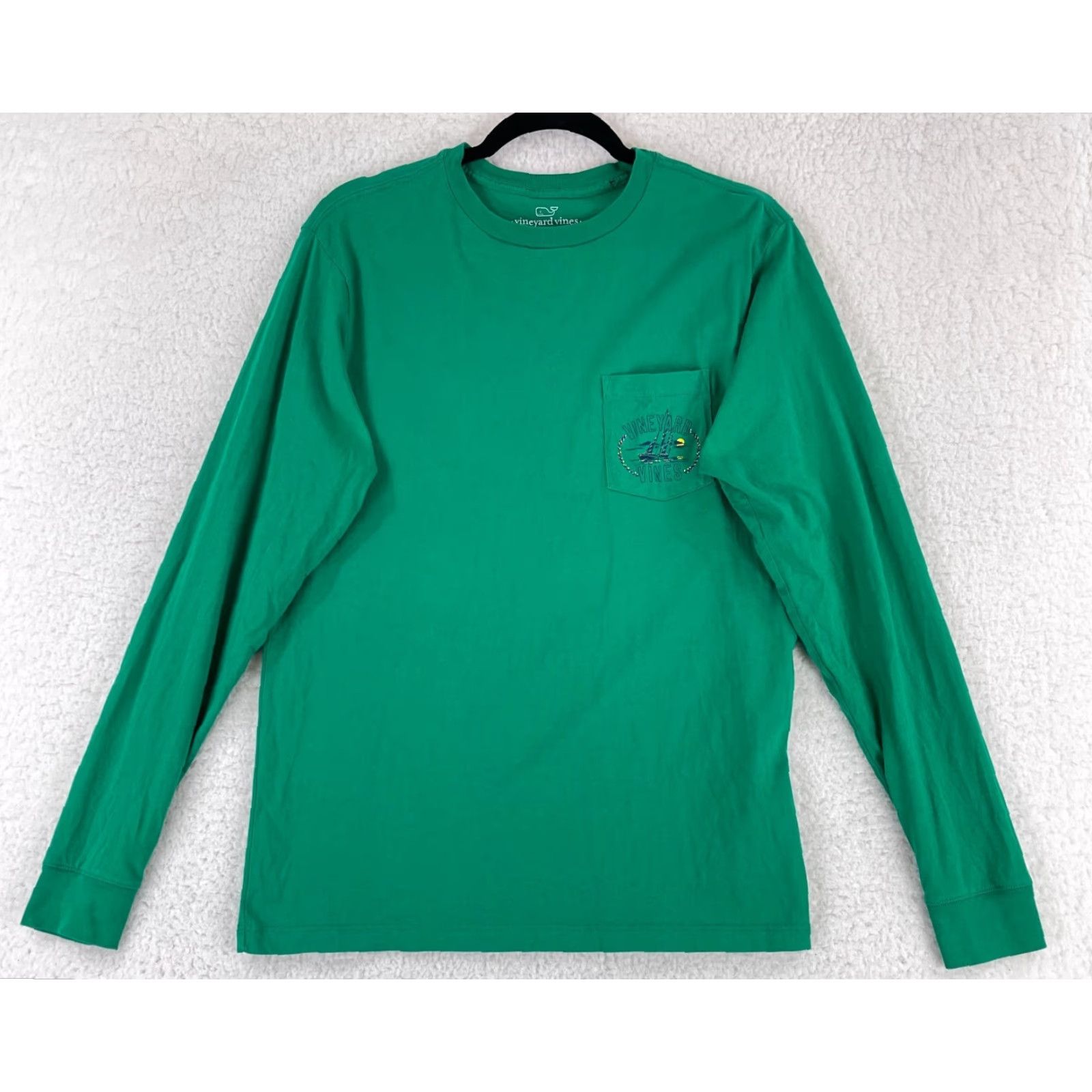 Vineyard Vines Vineyard Vines Green Graphic Print Long Sleeve T-Shirt Mens XS Crew Neck Size US XS / EU 42 / 0 - 2 Thumbnail