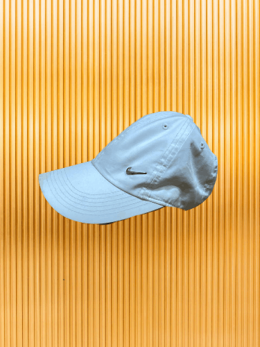 Nike White cap vintage Nike mini metal swoosh logo Size ONE SIZE - 1 Thumbnail
