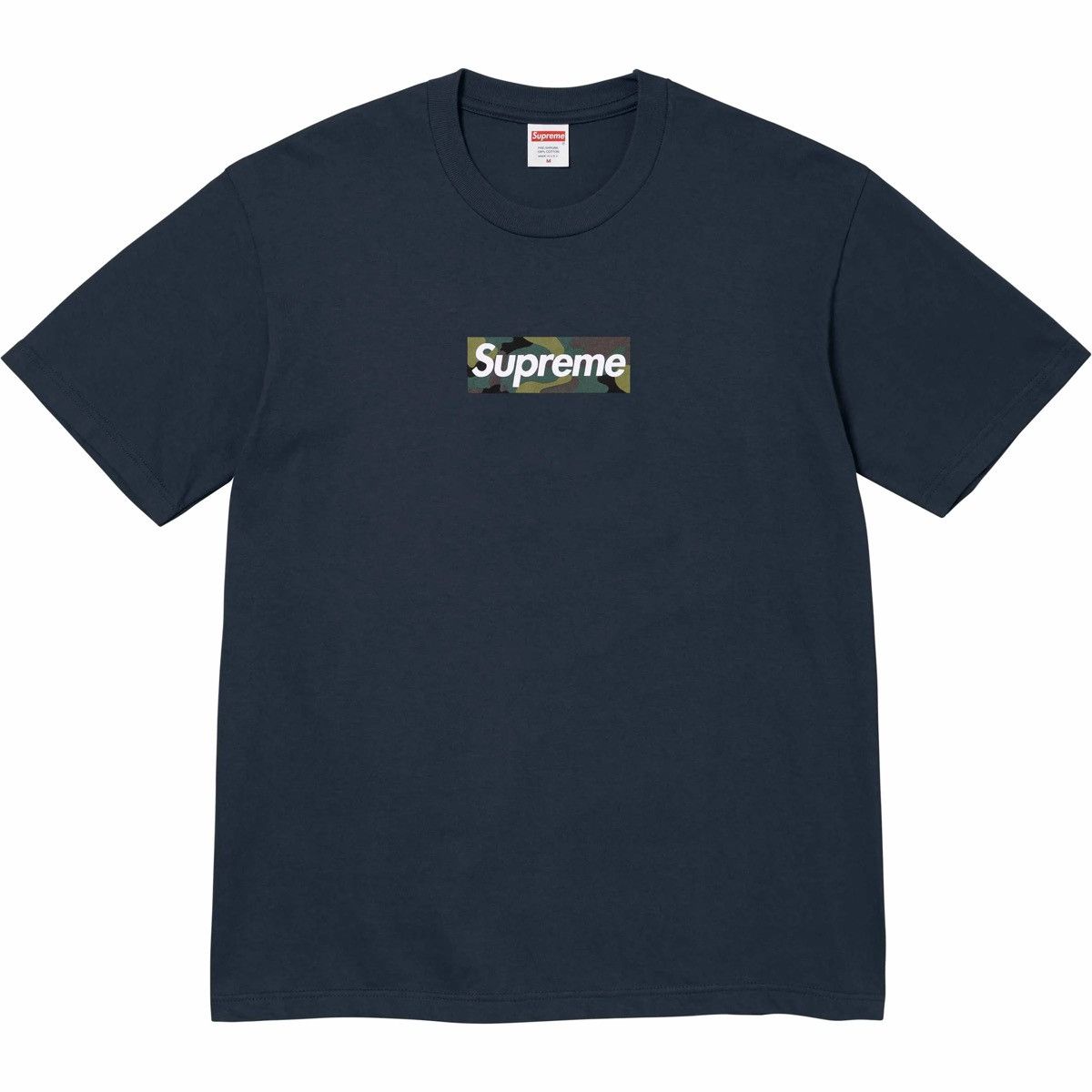 Supreme Camo Box Logo Tee Navy XL 
