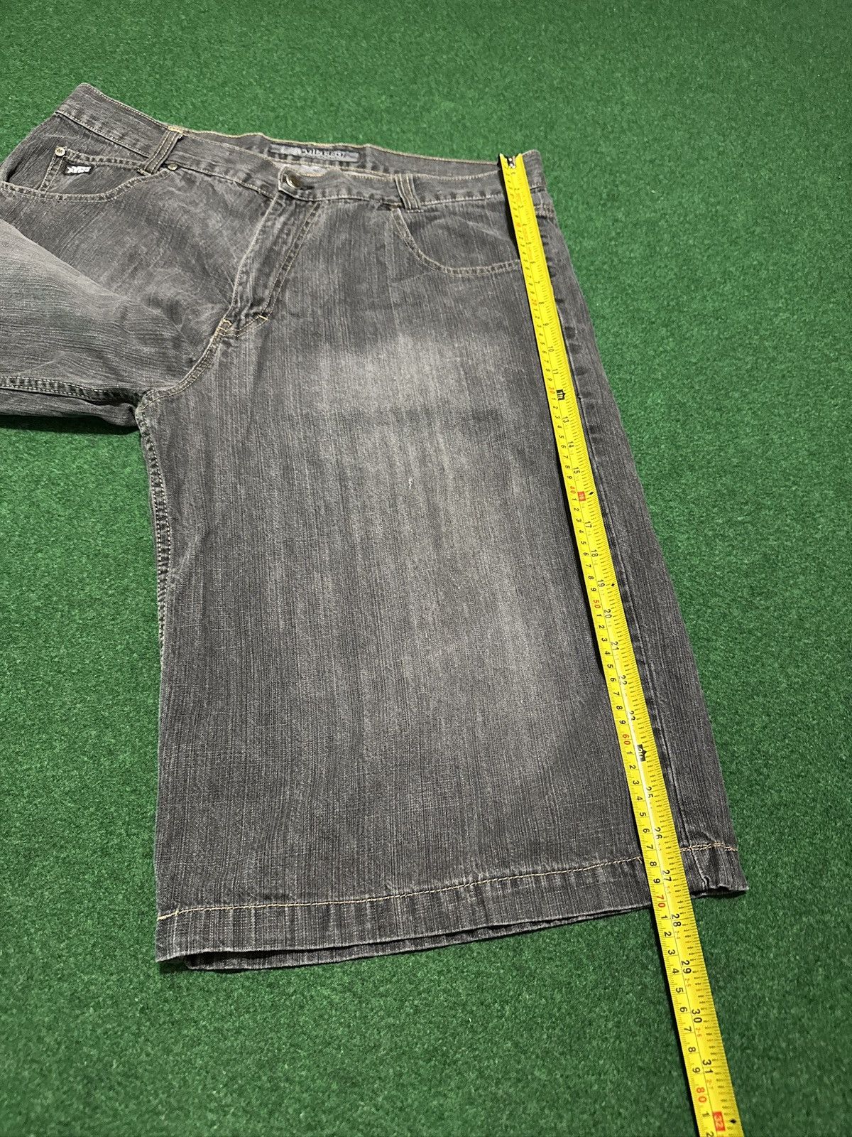 Mecca Mecca Baggy Black Jorts 40 Denim 16” Hip Hop Grunge Shorts Size US 40 / EU 56 - 8 Thumbnail