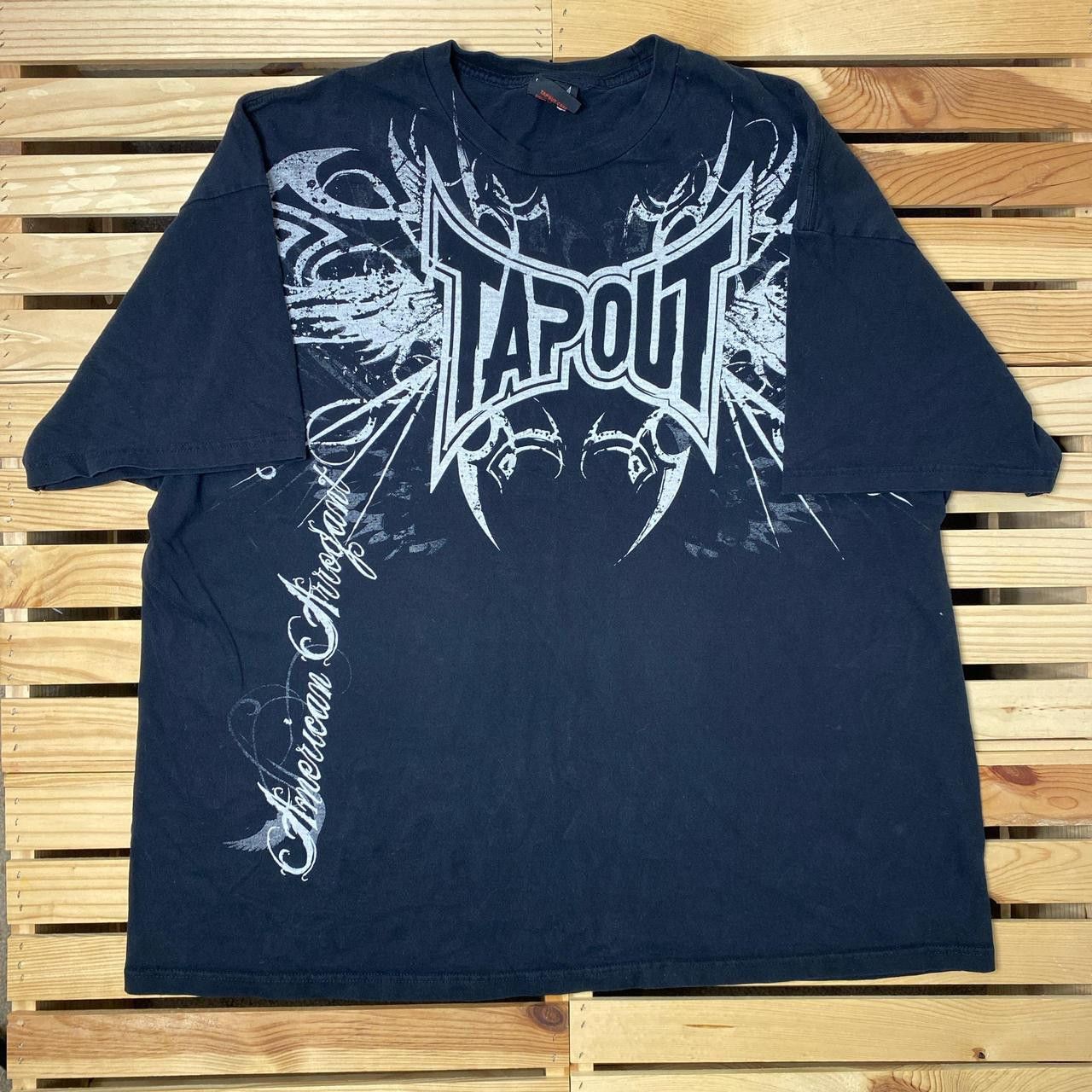 Vintage Tapout Black Fightwear Tee Size 3XL