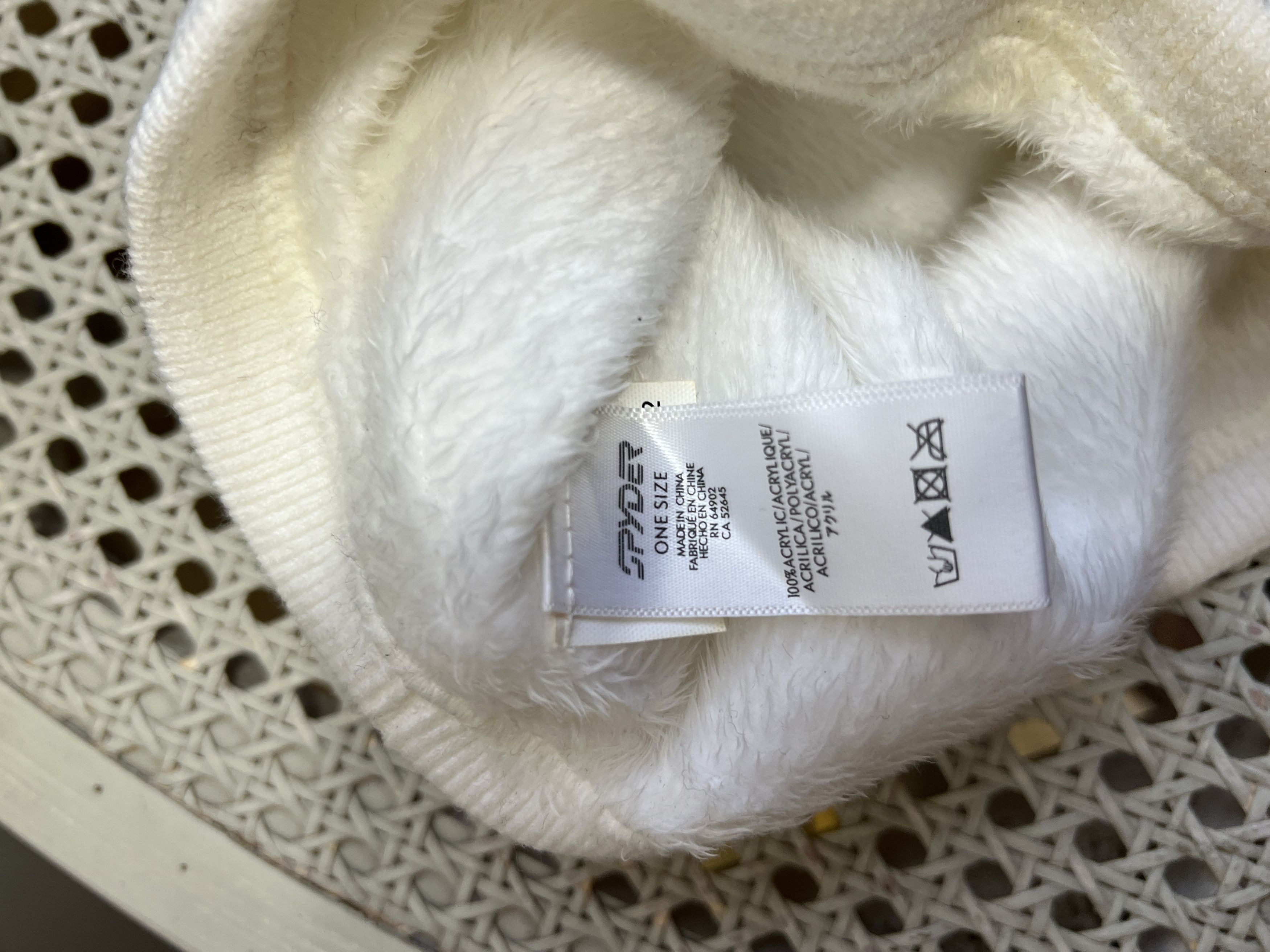 Spyder y2k spyder web beanie white rhinestones Size ONE SIZE - 11 Thumbnail
