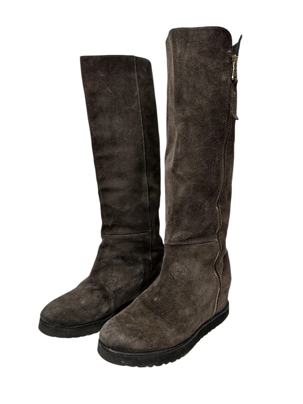 Issey Miyake Isabel Marant Leather Brown high Boots Vintage AS 98 JAPAN Size US 8 / IT 38 - 2 Thumbnail