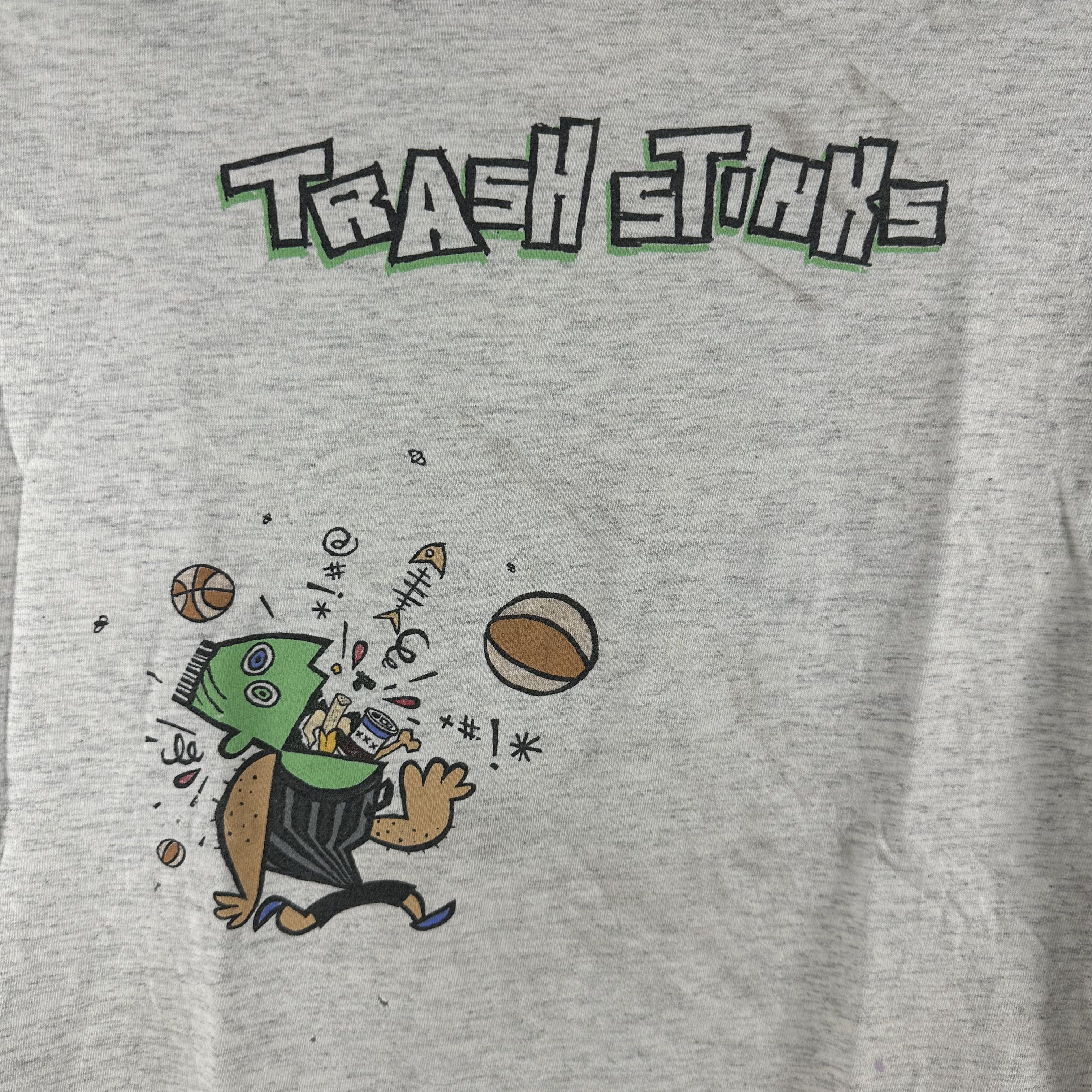 Vintage Vintage 90s Nike Trash Stinks Shut Up & Play Ball T-shirt Size US M / EU 48-50 / 2 - 2 Thumbnail