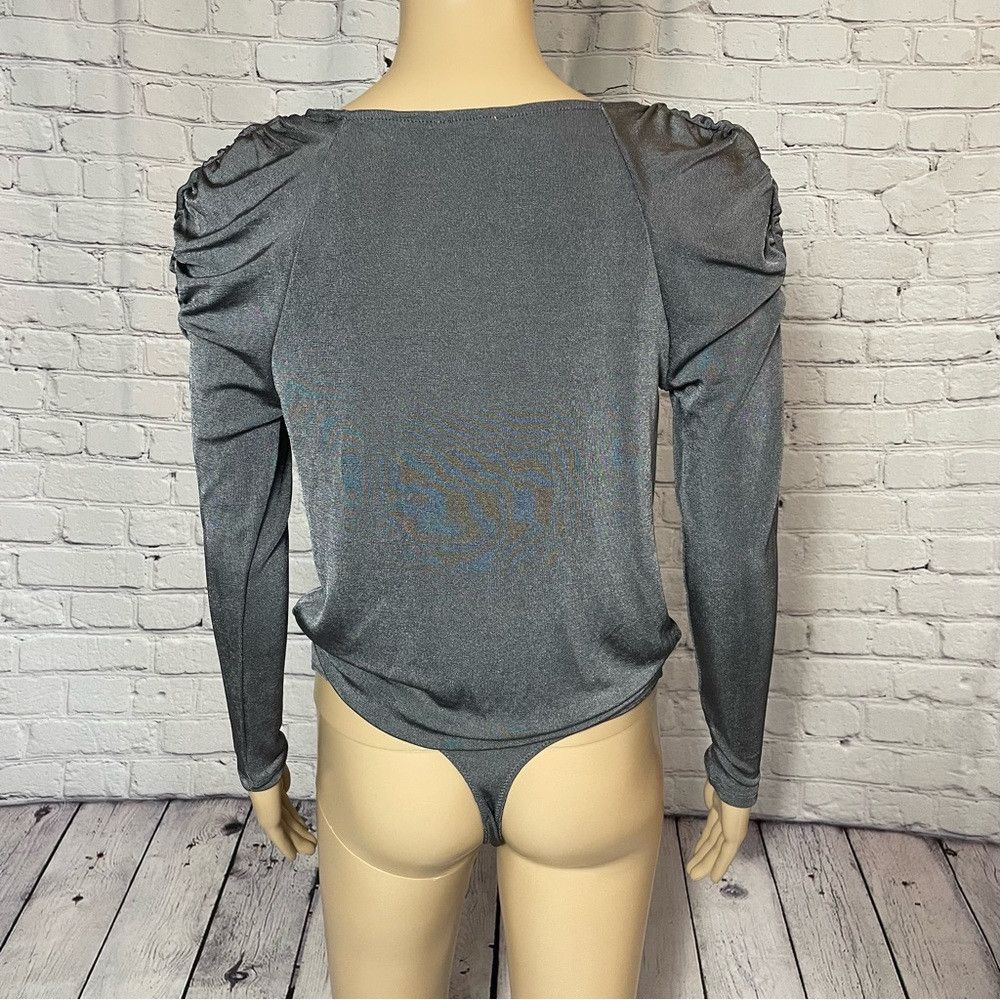 Free People NEW Free People Oh Lucky You Grey Bodysuit Size XS Size XS / US 0-2 / IT 36-38 - 5 Thumbnail