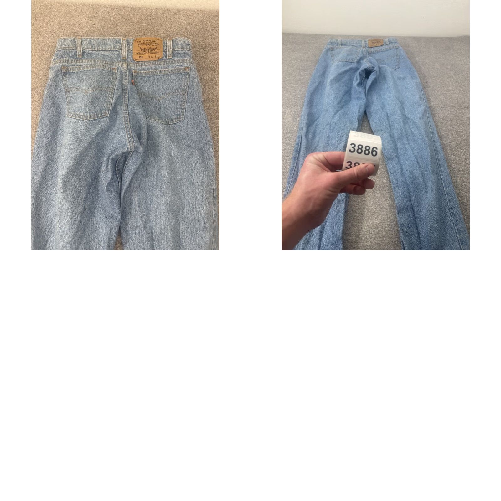 Levi's VINTAGE Levi's 550 Jeans Relaxed Orange Tab 31x30 Distressed 90s USA Weekender Denim Cardi? Size US 31 - 9 Thumbnail