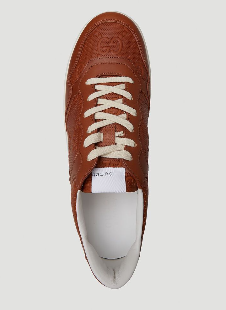 Gucci o1s1wg110425 Men's GG Sneakers in Tan Size US 7 / EU 40 - 7 Thumbnail
