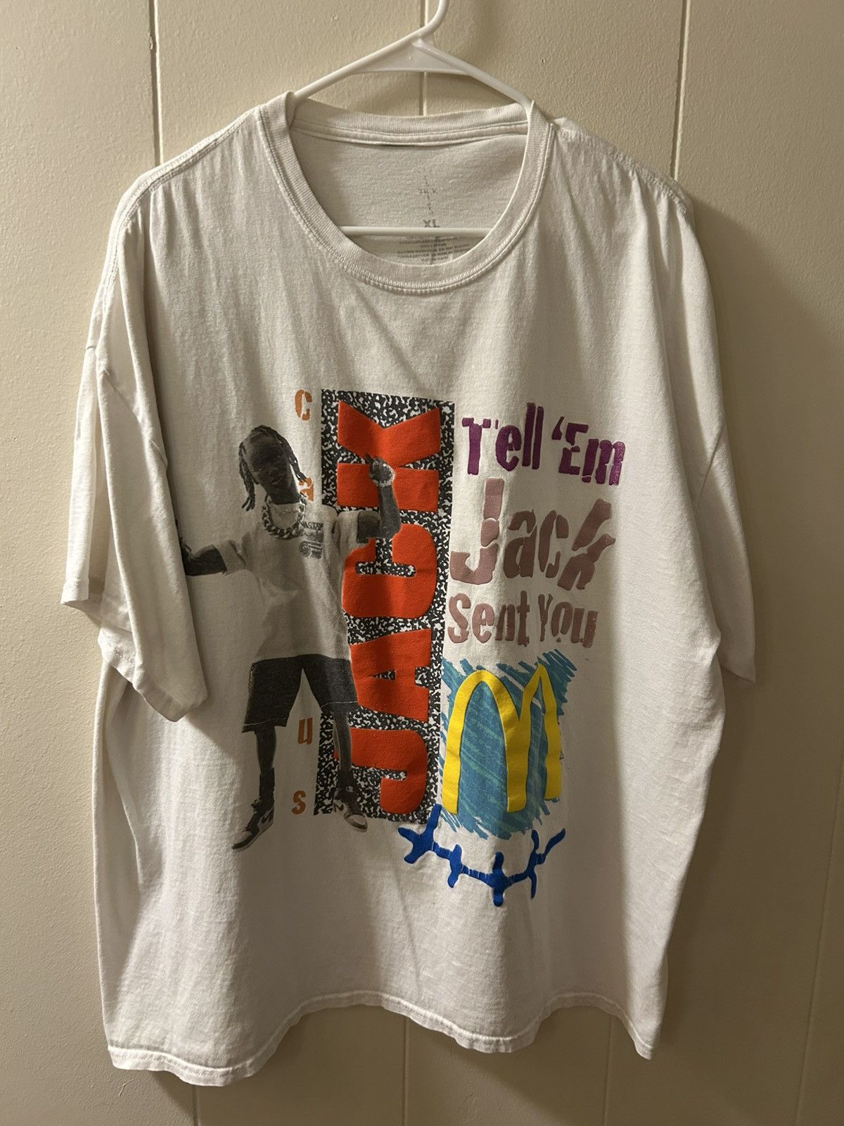 Travis Scott Travis Scott x Mcdonalds Tee Size US XL / EU 56 / 4 - 1 Thumbnail