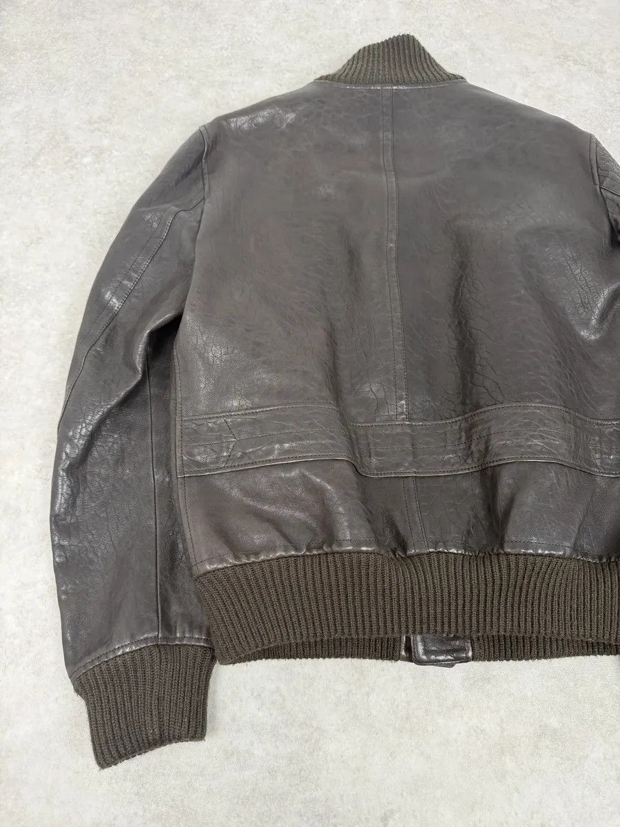 Gucci AW2011 Gucci Brown Buttoned Grained Leather Jacket Size US M / EU 48-50 / 2 - 9 Thumbnail