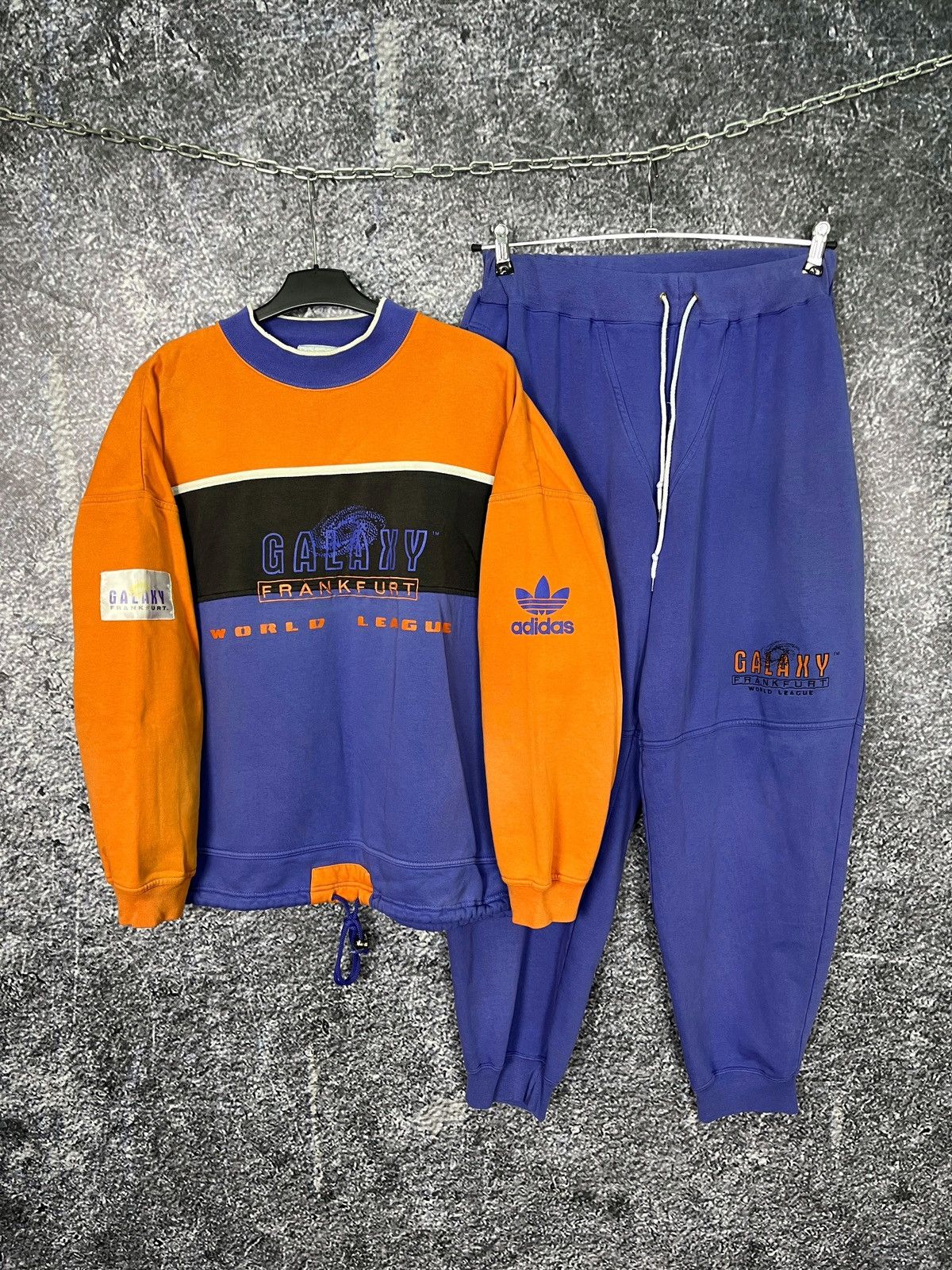 image of Adidas Galaxy Frankfurt Vintage Track Suit 1992 Football, Men's (Size Large)