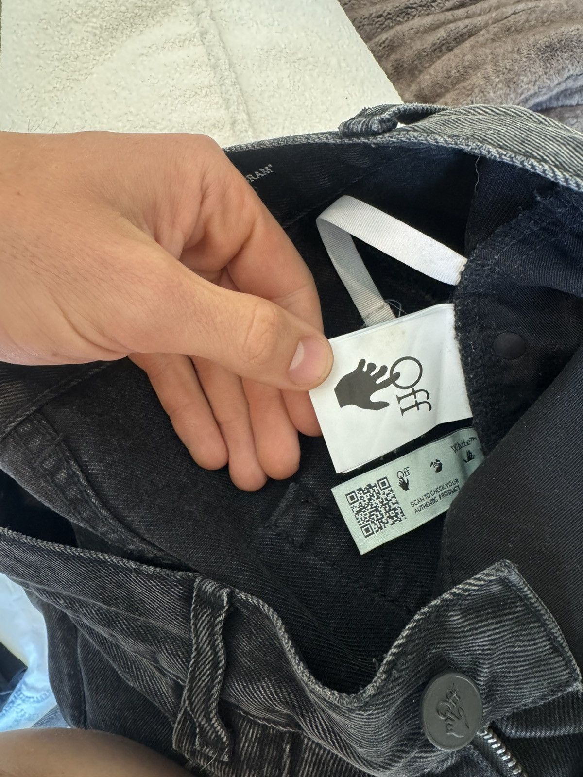 Off-White Off white logo denim slim fit Size US 33 - 5 Thumbnail
