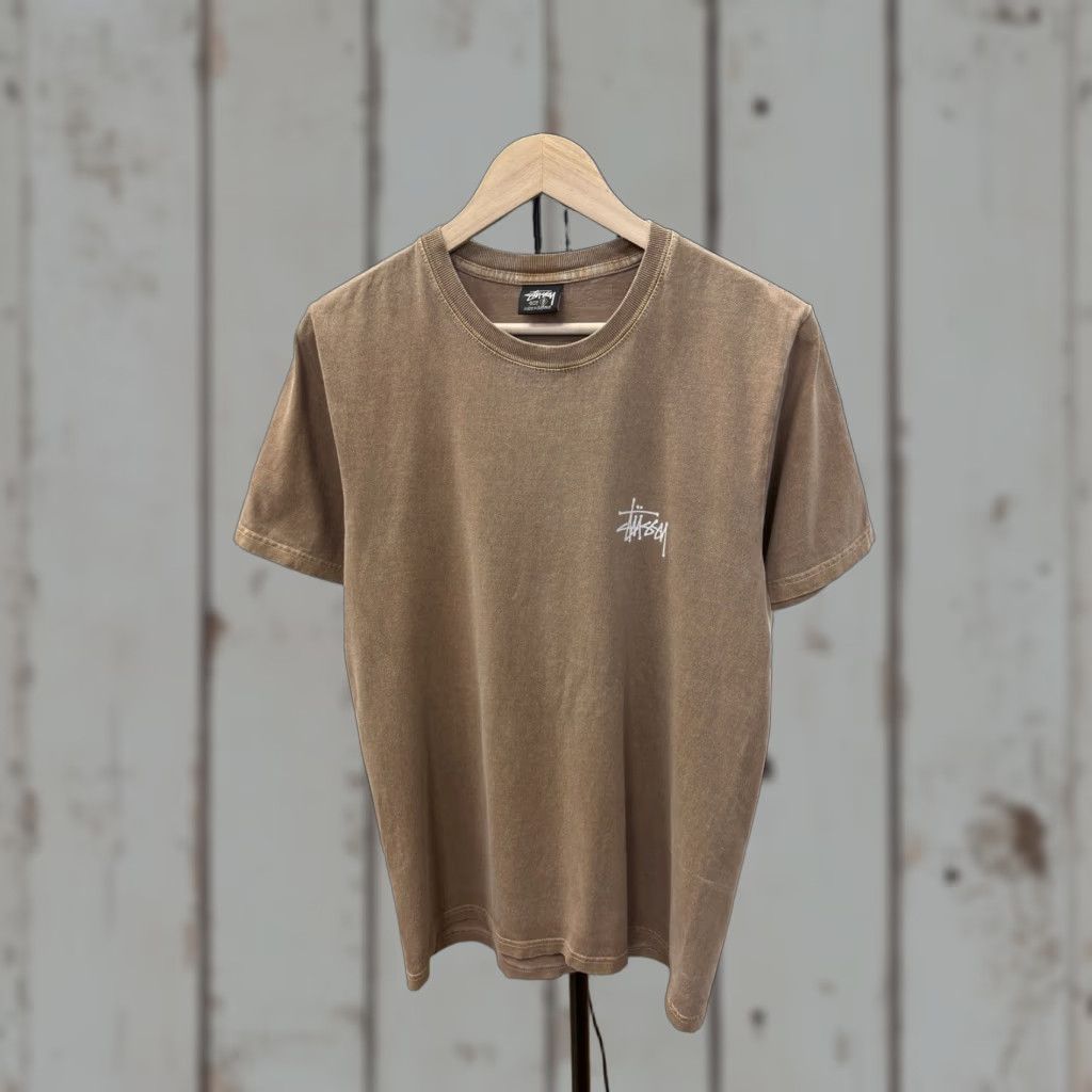 Vintage VINTAGE Stussy T-Shirt Brown Retro Size S Mens Size US S / EU 44-46 / 1 - 1 Thumbnail