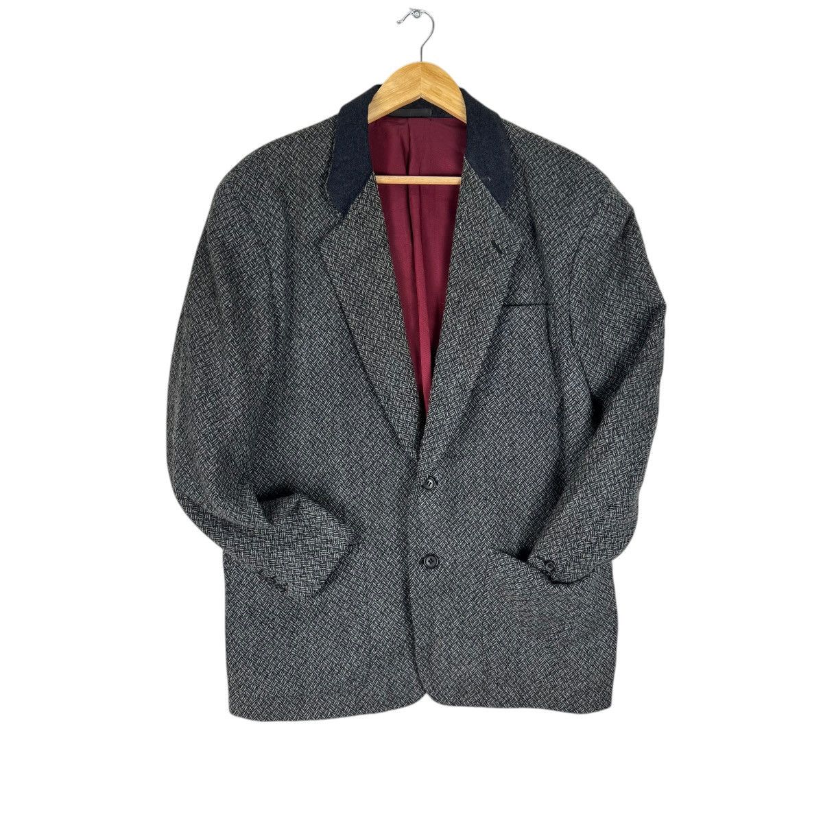 Comme des Garcons Homme Plus 🔥CDG HOMME PLUS AW1989 HERRINGBONE BLAZER COAT Size US M / EU 48-50 / 2 - 1 Thumbnail