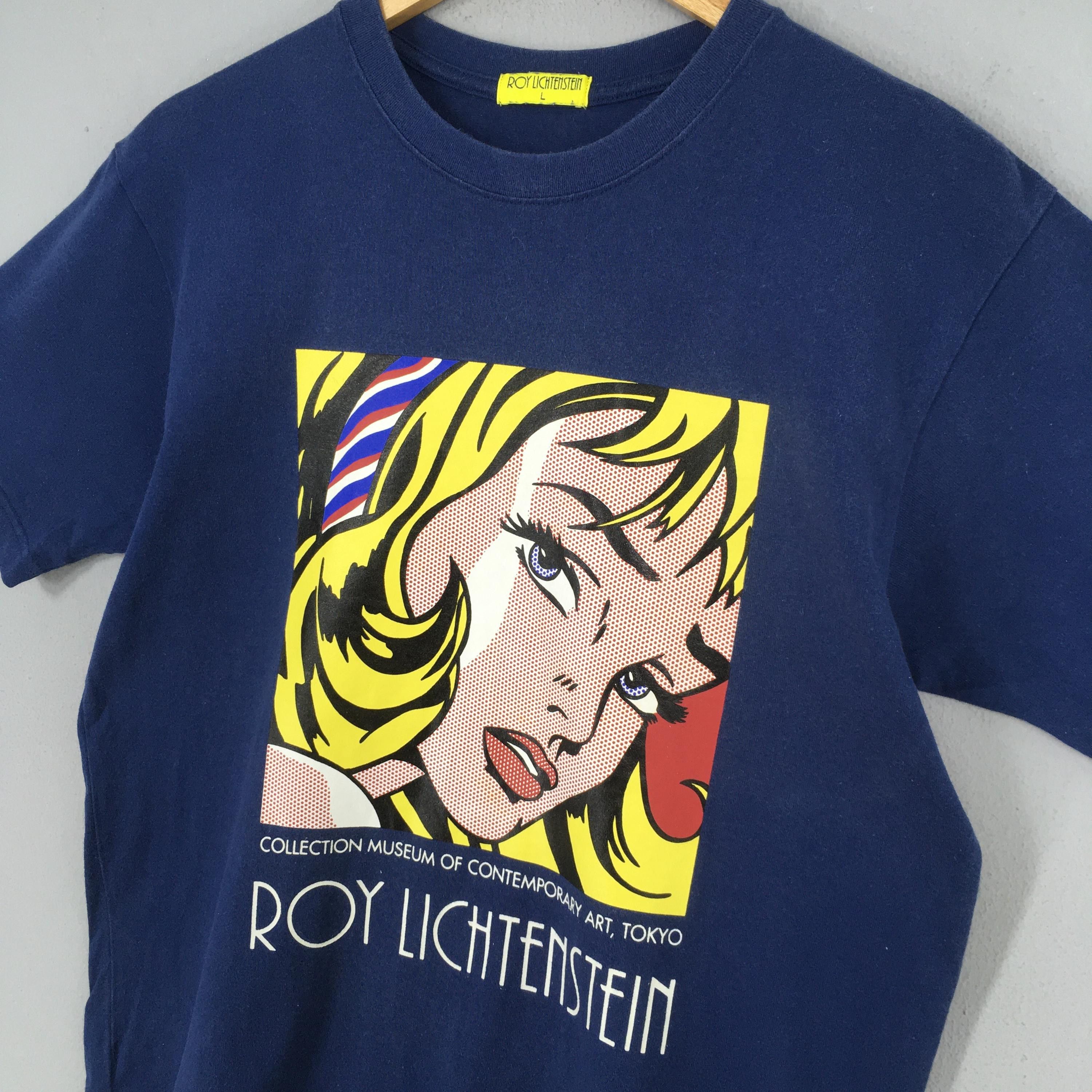 Art Comes First Roy Lichtenstein Girl with Hair Ribbon Artwork T shirt Large Size US L / EU 52-54 / 3 - 3 Thumbnail