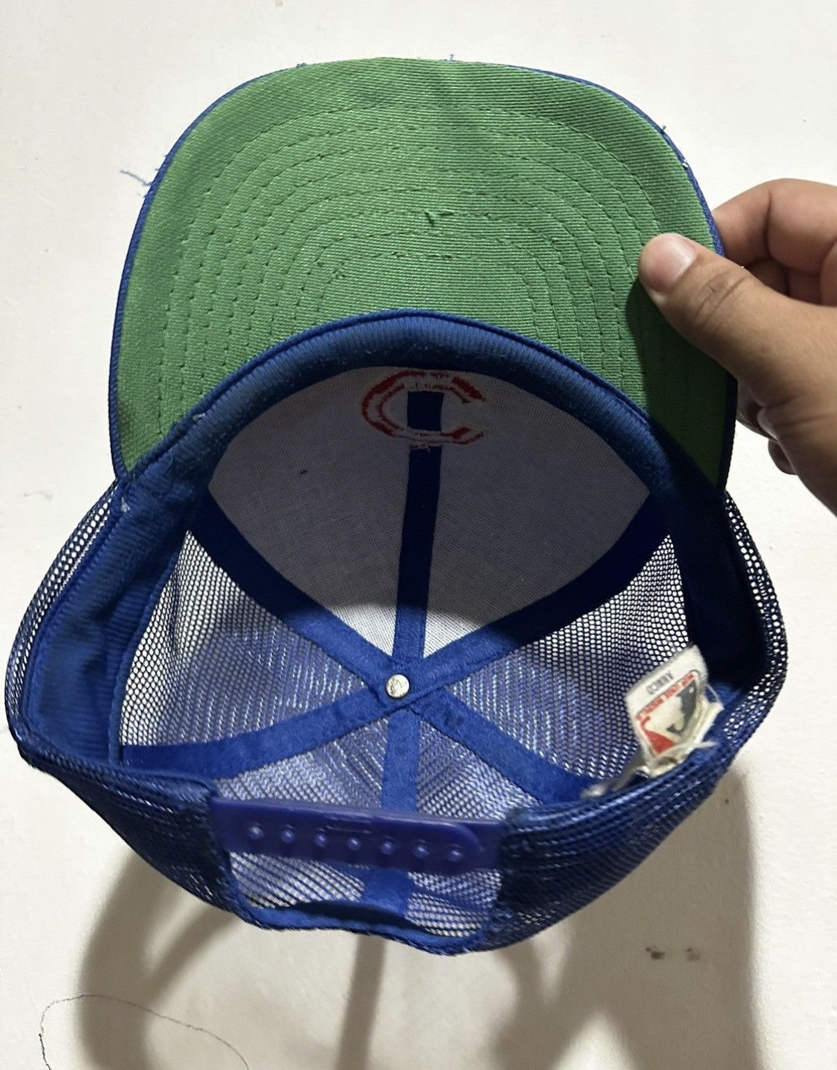 MLB 90’s Chicago Cubs Annco Trucker Hat Size ONE SIZE - 5 Thumbnail