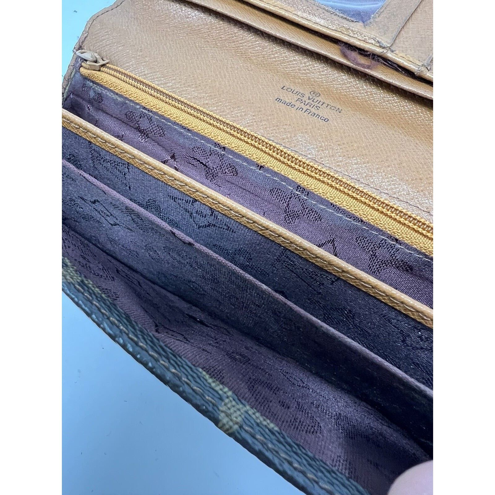 Louis Vuitton LOUIS VUITTON Vintage Monogram Wallet Envelope Size ONE SIZE - 6 Thumbnail